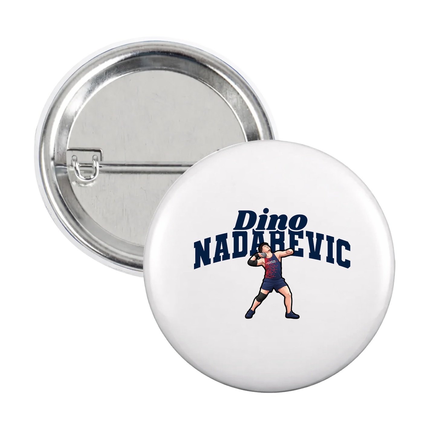 Game Day Button — Signature Arch in White