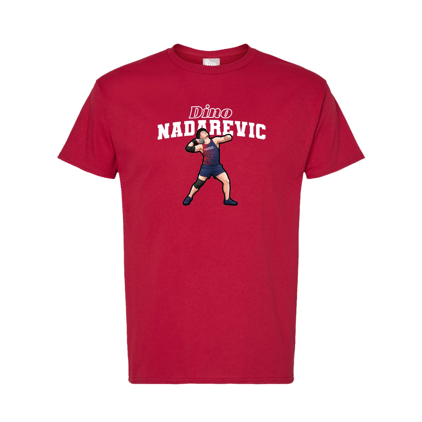 Tee — Name Arch in Crimson