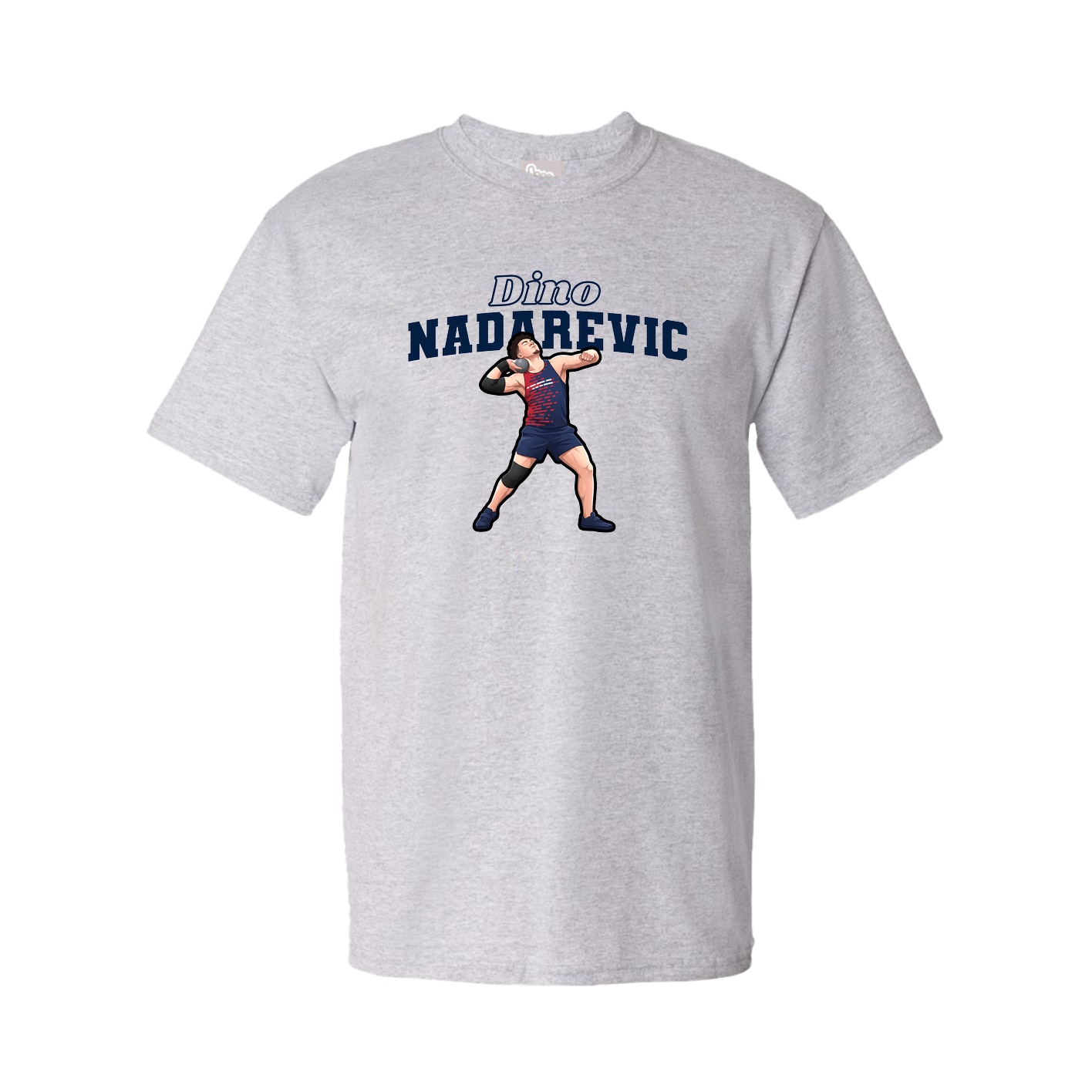 Youth Tee — Name Arch in Grey