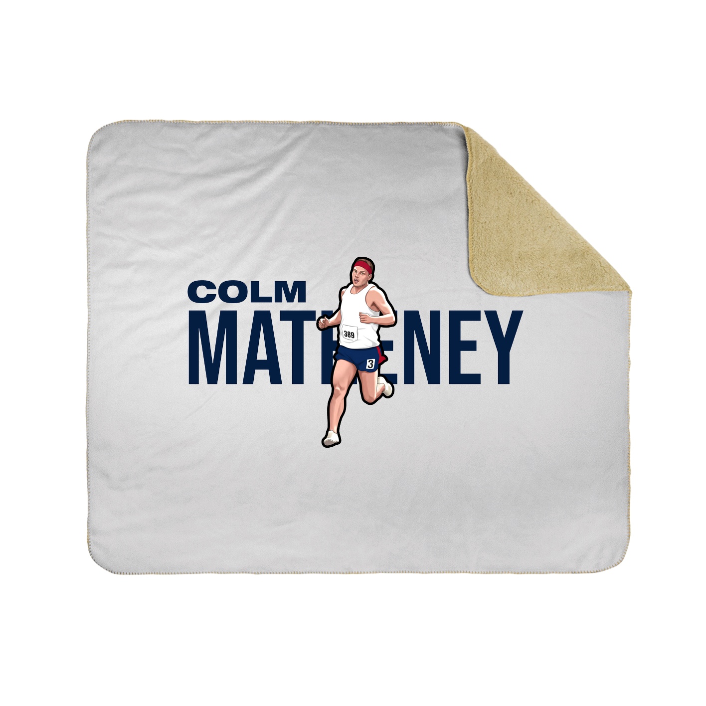 Throw Blanket — Player Name in White