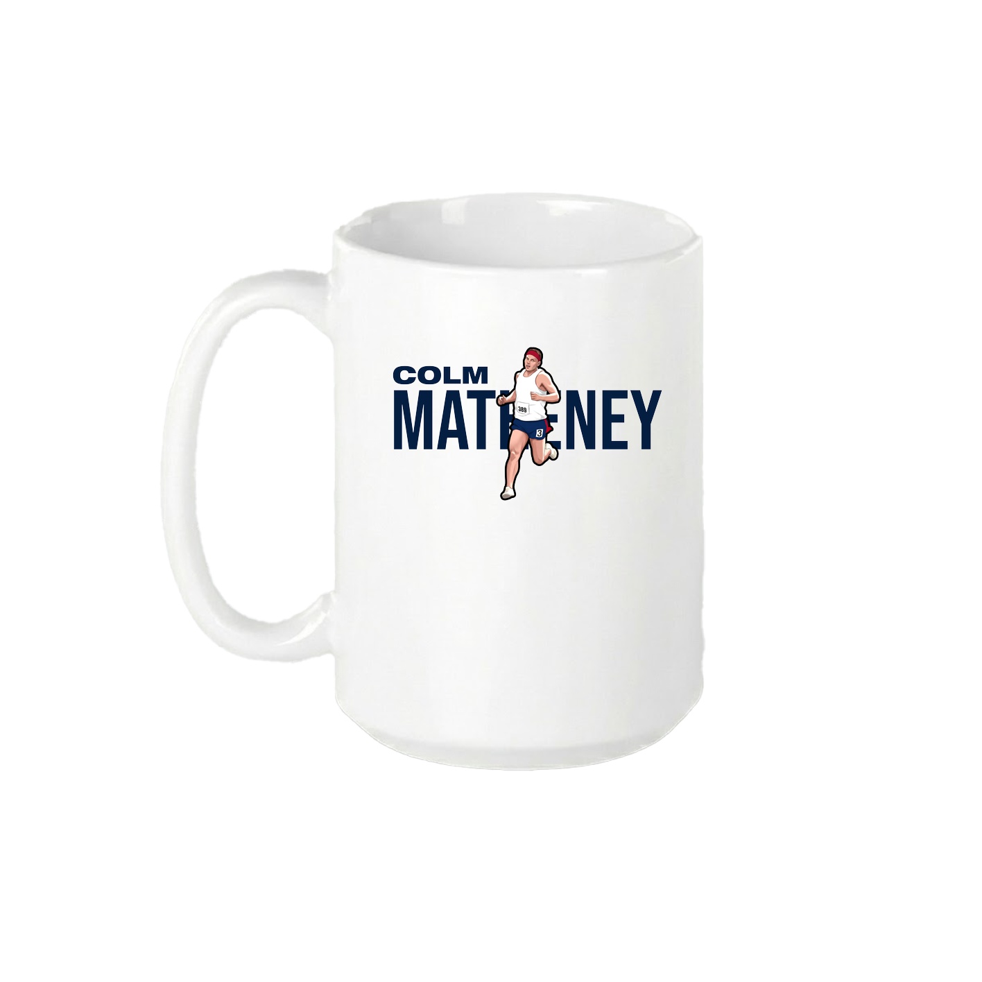 15oz Coffee Mug — Player Name in White