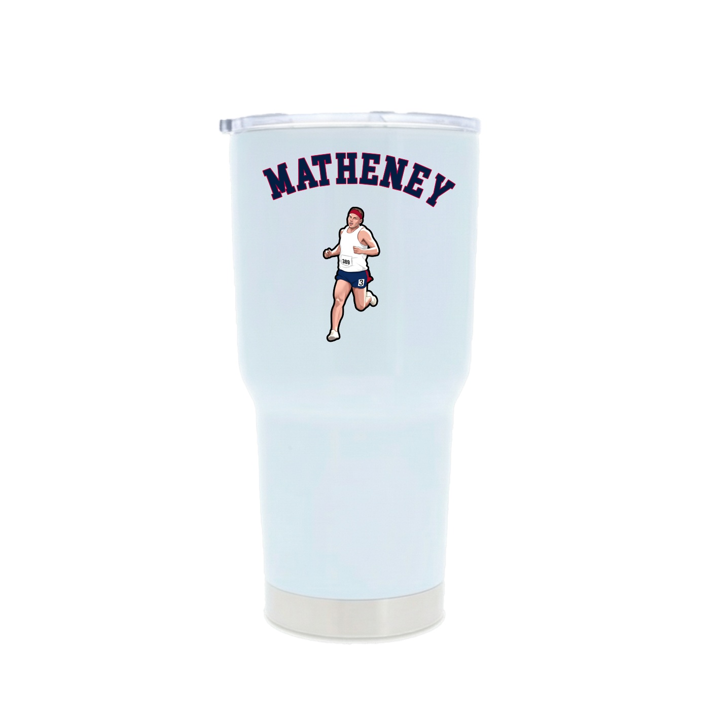 30oz Stainless Steel Tumbler — Shirsey Arch in White
