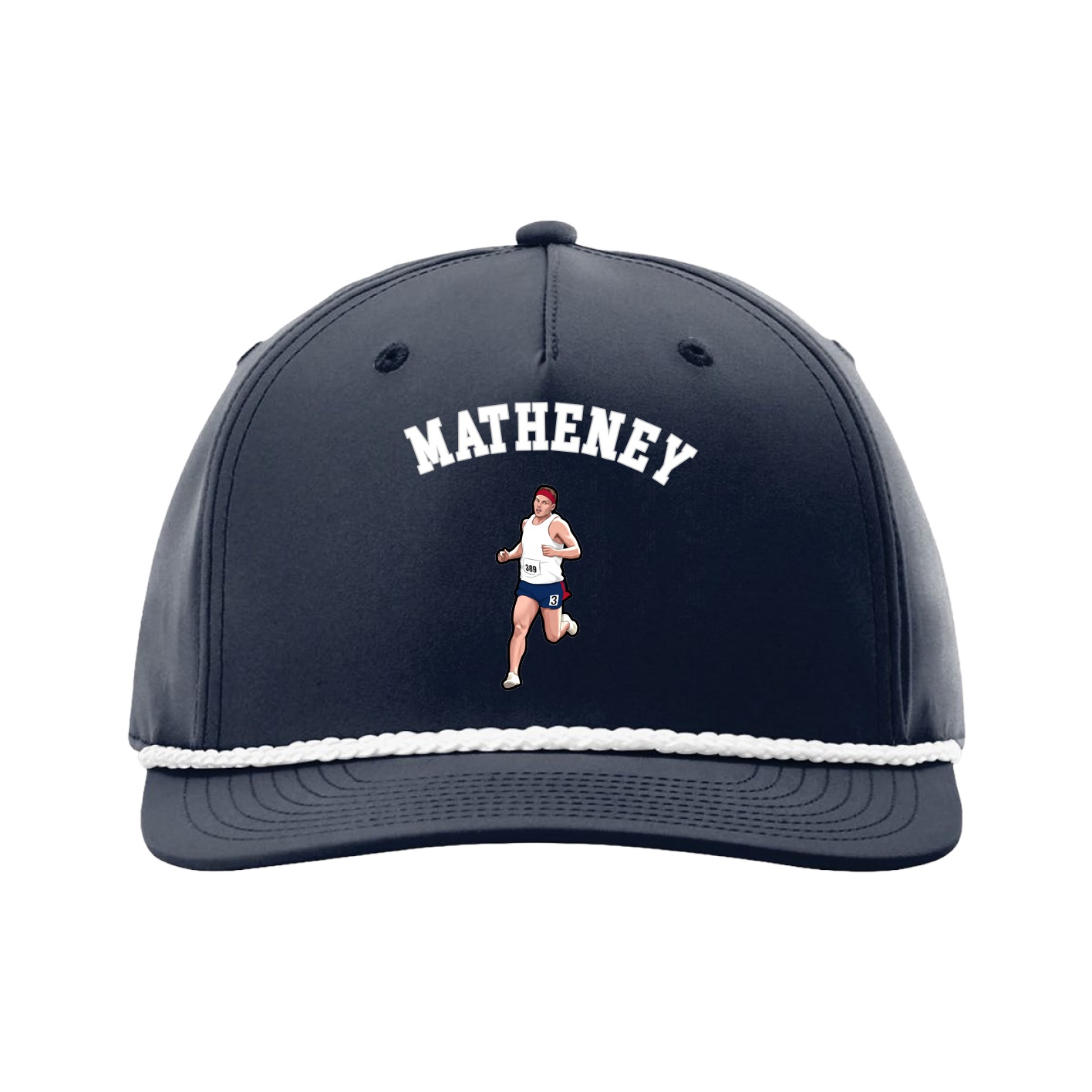 Five-Panel Classic Rope Cap — Shirsey Arch in Navy