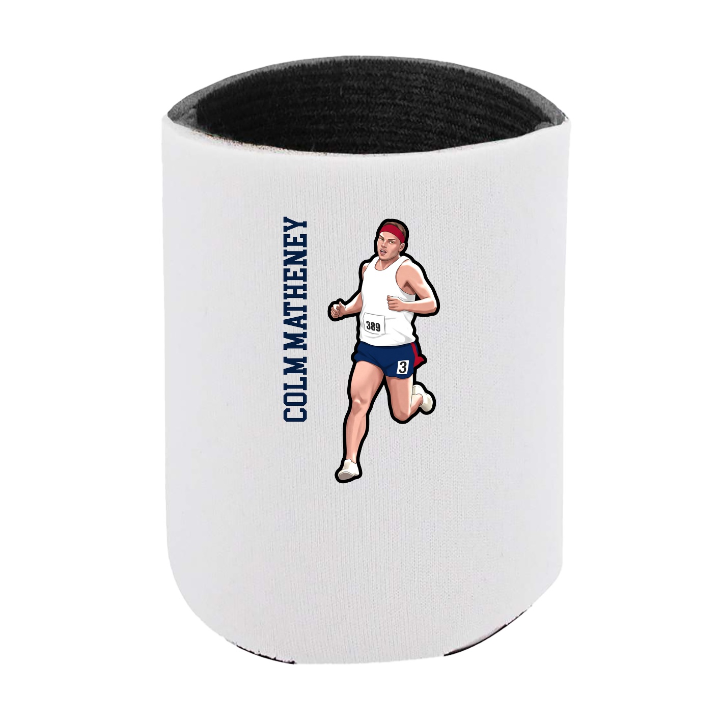 Can Holder — Name Vertical in White