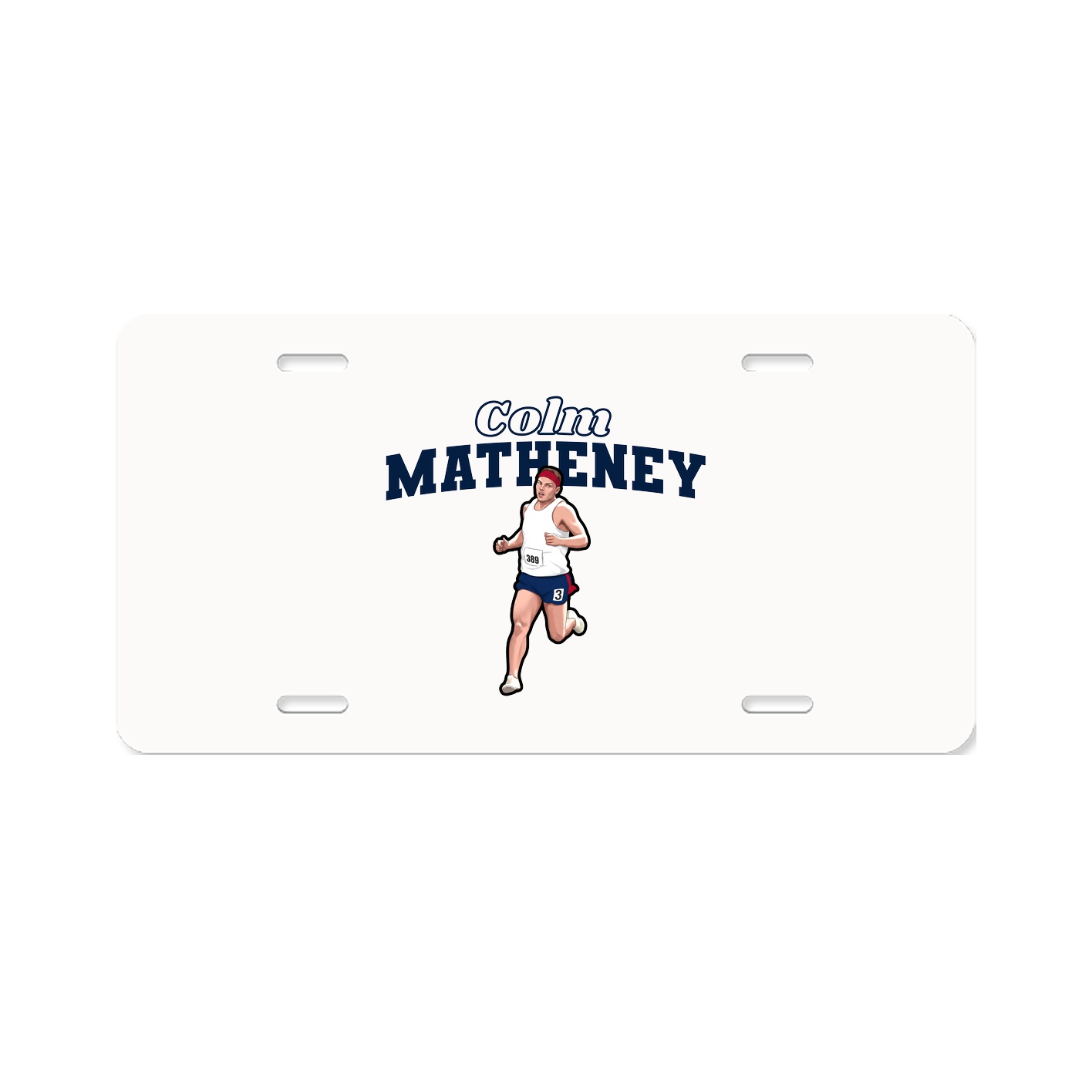 License Plate — Name Arch in Classic