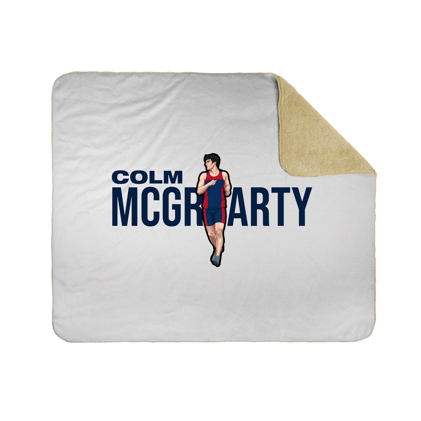 Throw Blanket — Player Name in White