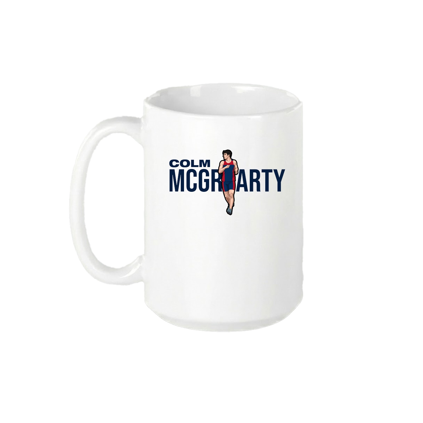 15oz Coffee Mug — Player Name in White