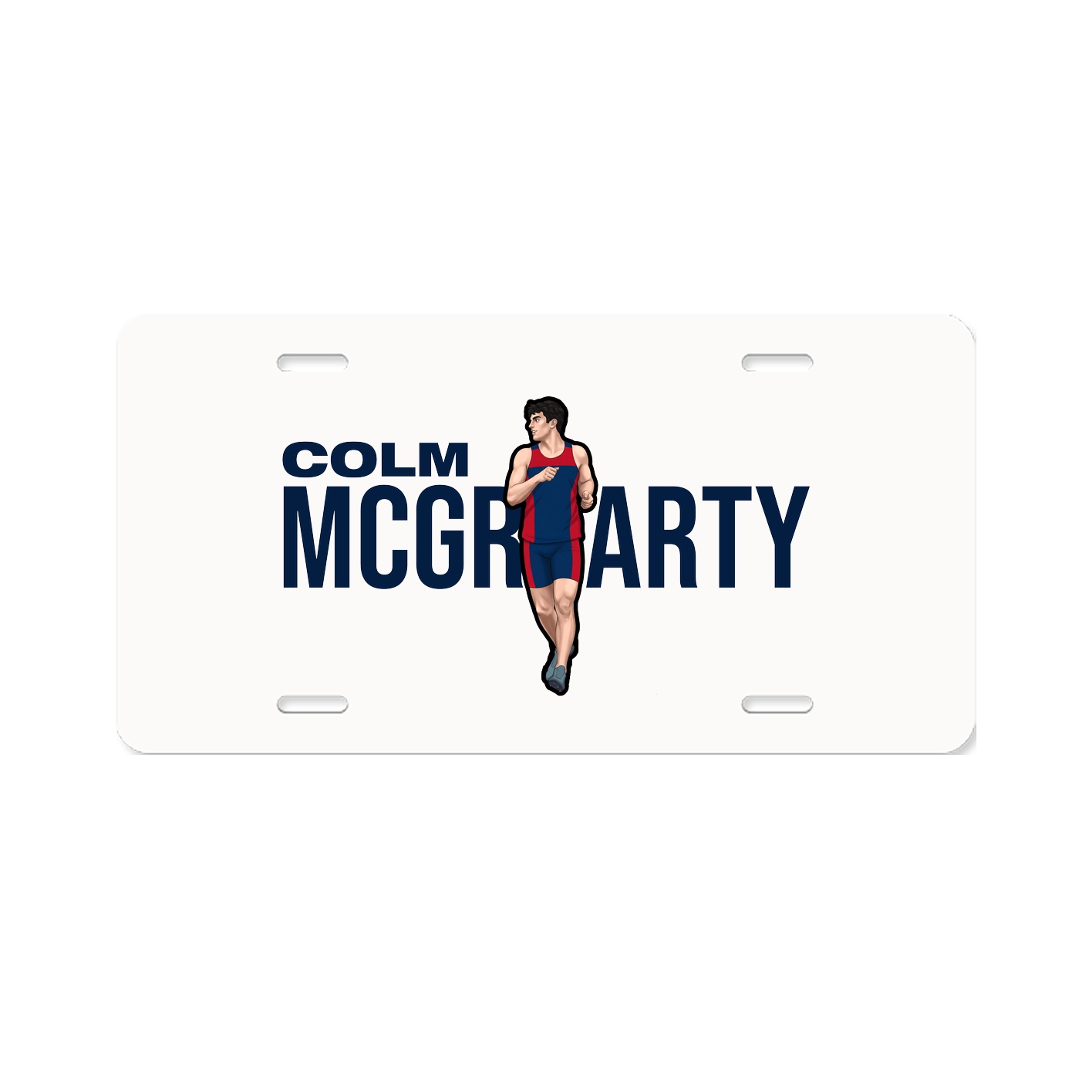License Plate — Player Name in Classic