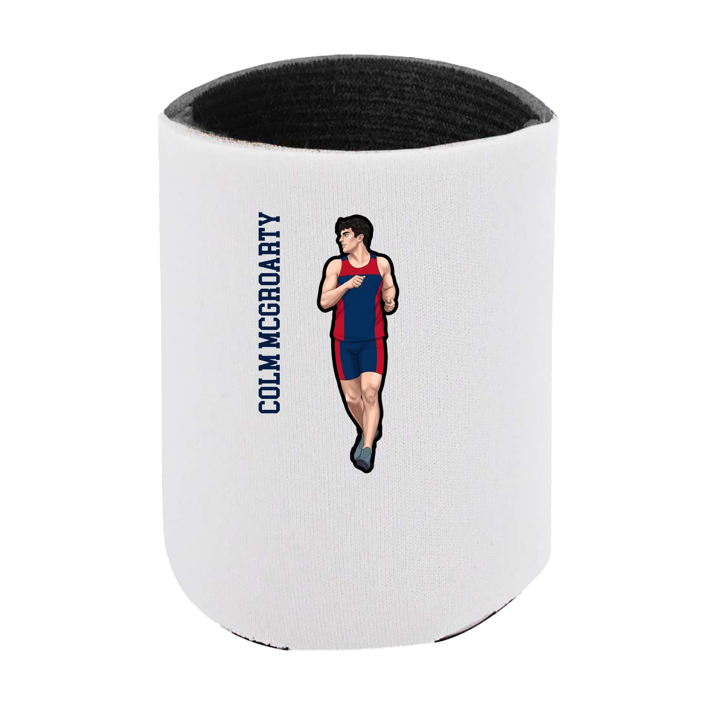 Can Holder — Name Vertical in White