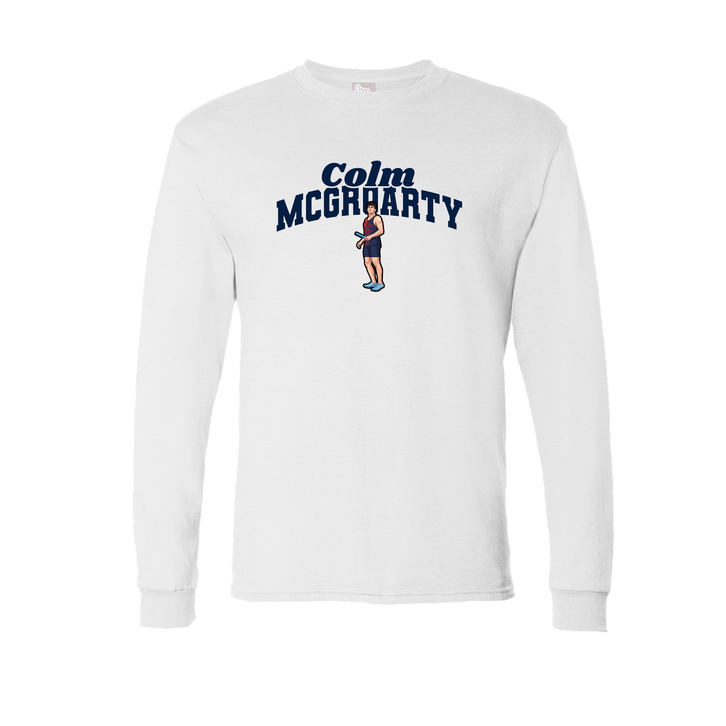 Long Sleeve Tee — Signature Arch in White