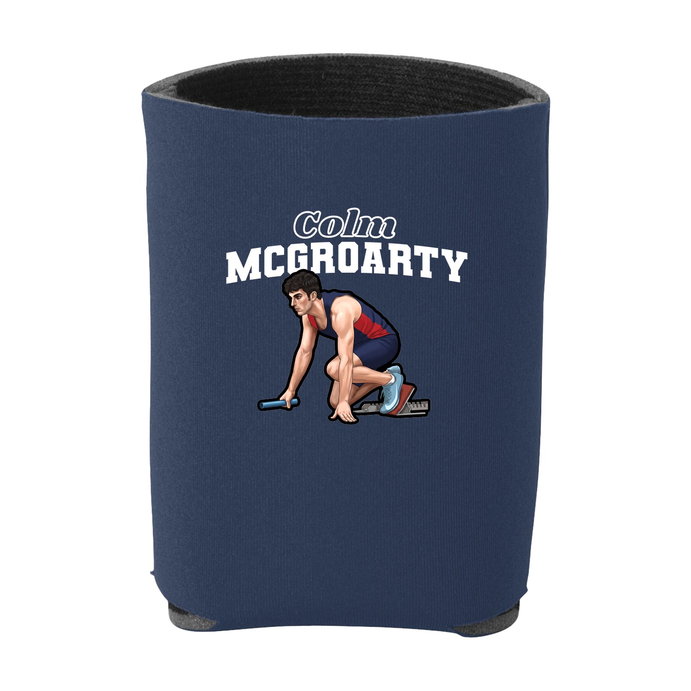 Can Holder — Name Arch in Navy
