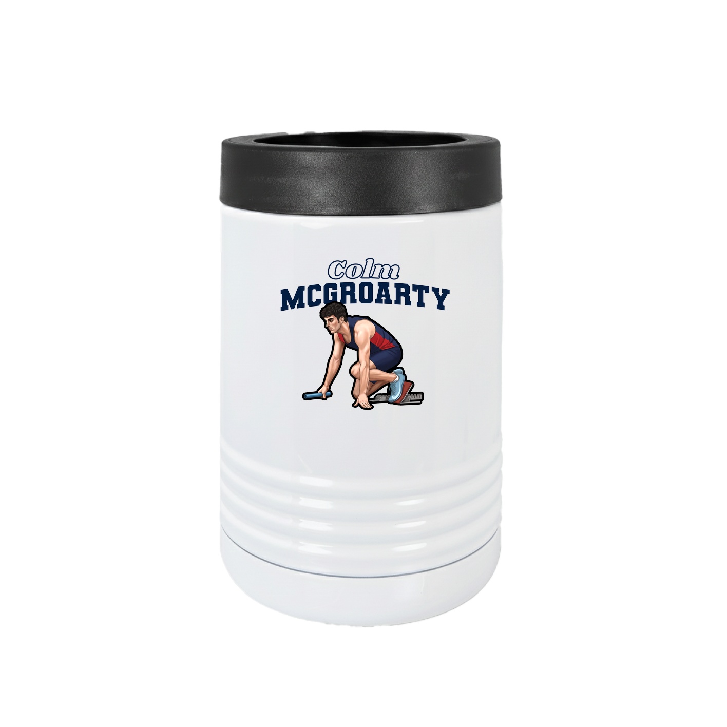 Beverage Holder — Name Arch in White