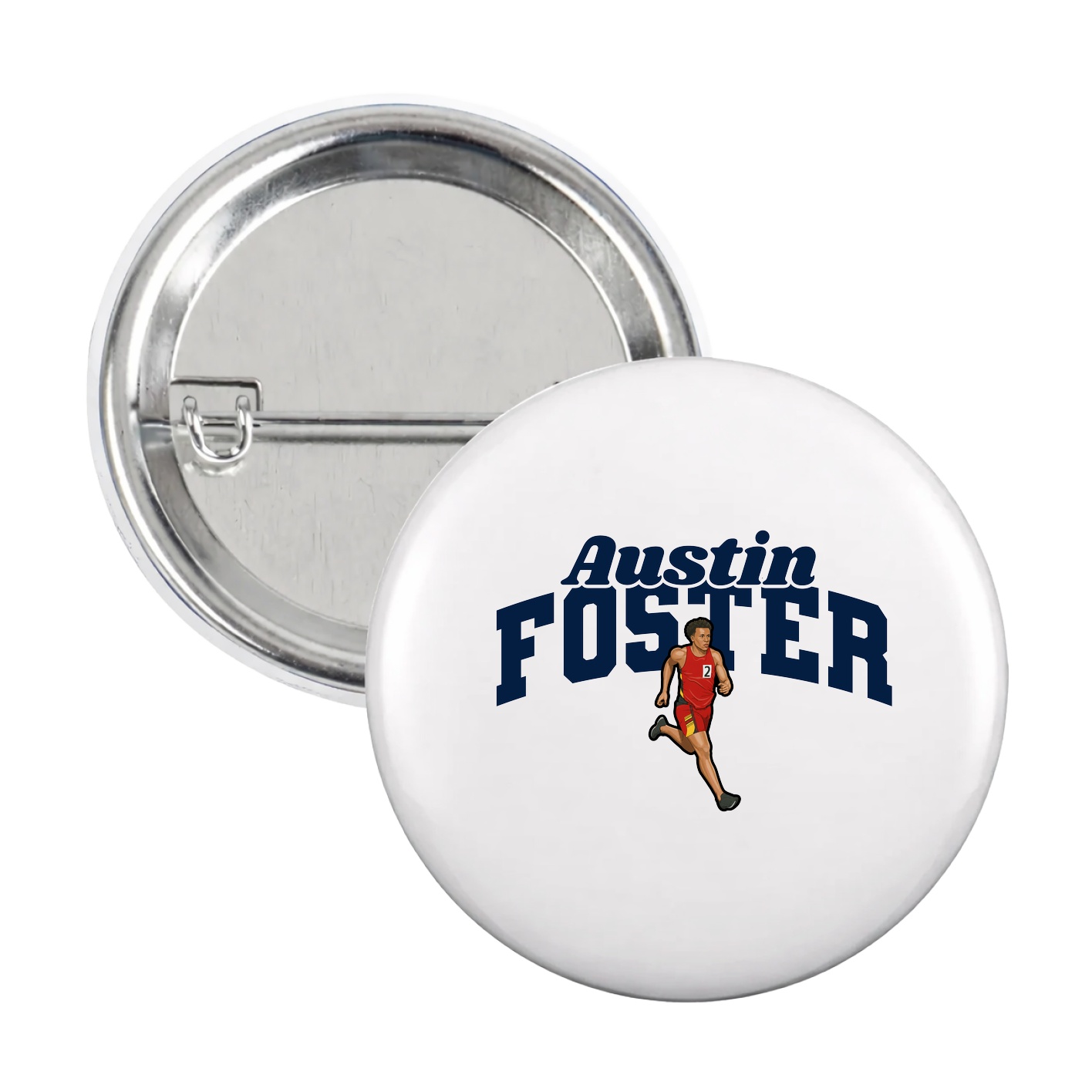 Game Day Button — Signature Arch in White