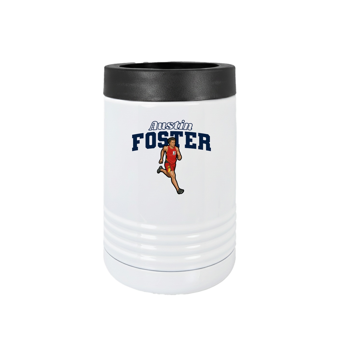 Beverage Holder — Name Arch in White