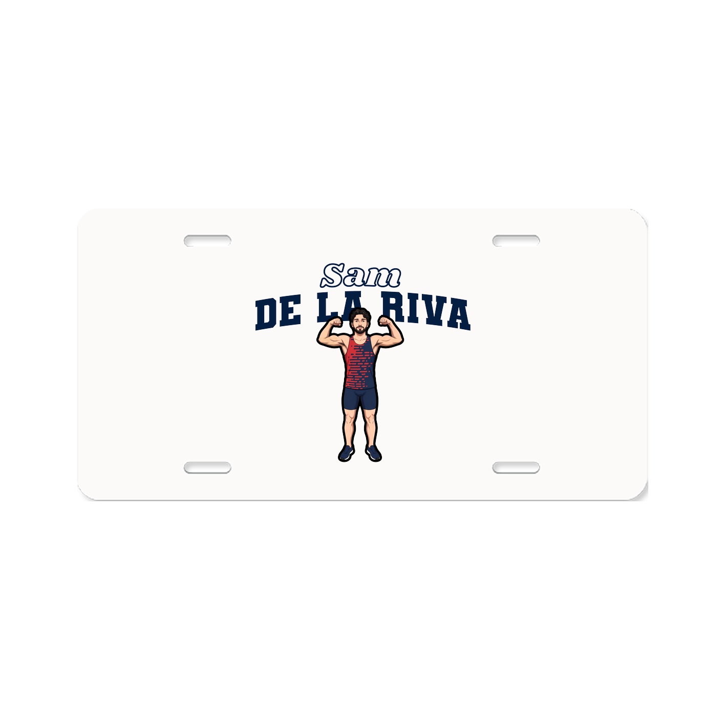 License Plate — Name Arch in Classic