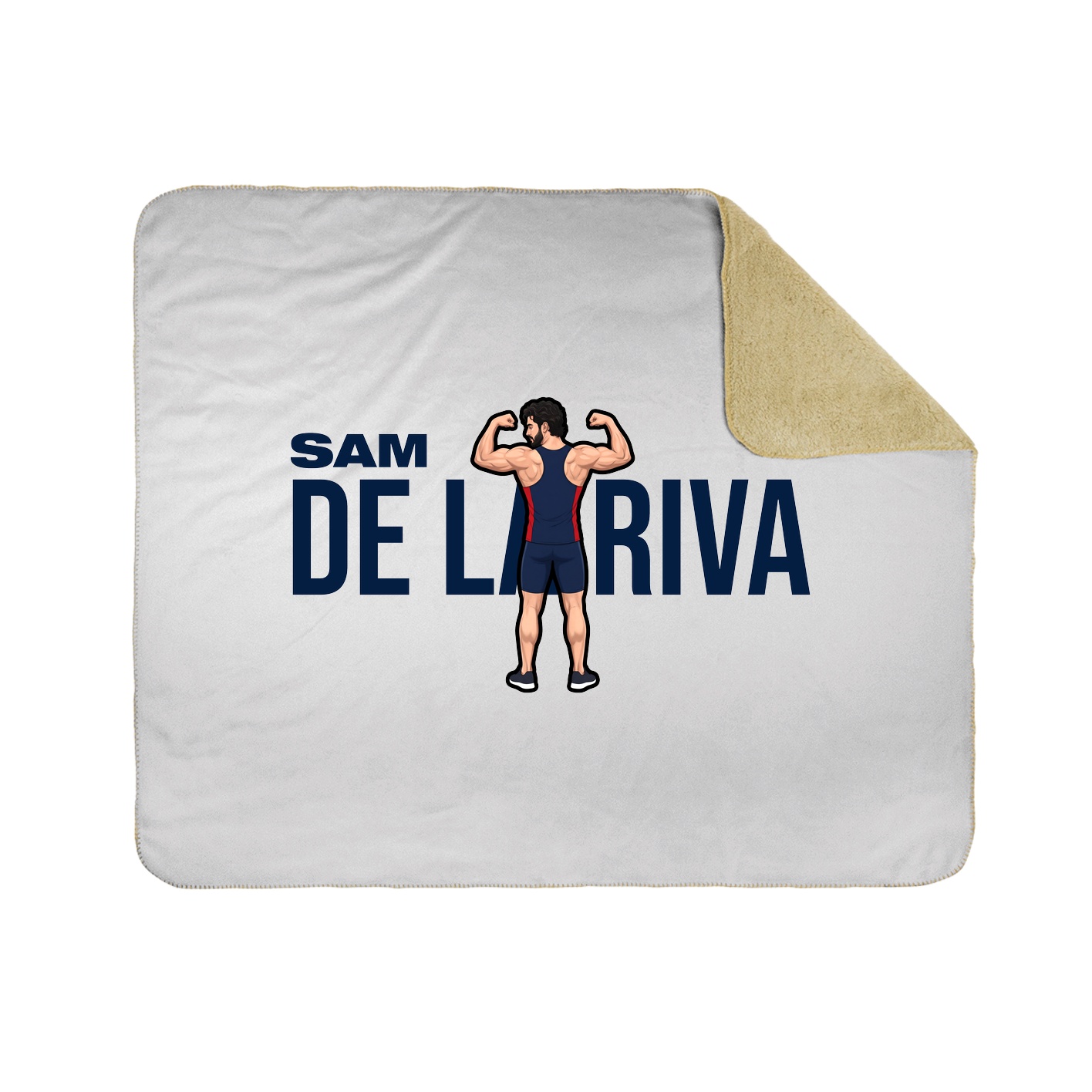 Throw Blanket — Player Name in White
