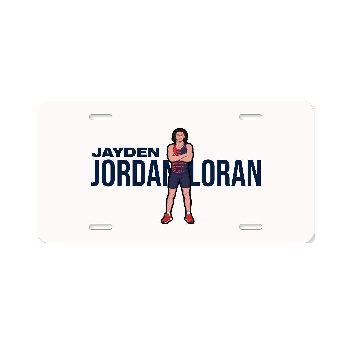 License Plate — Player Name in Classic