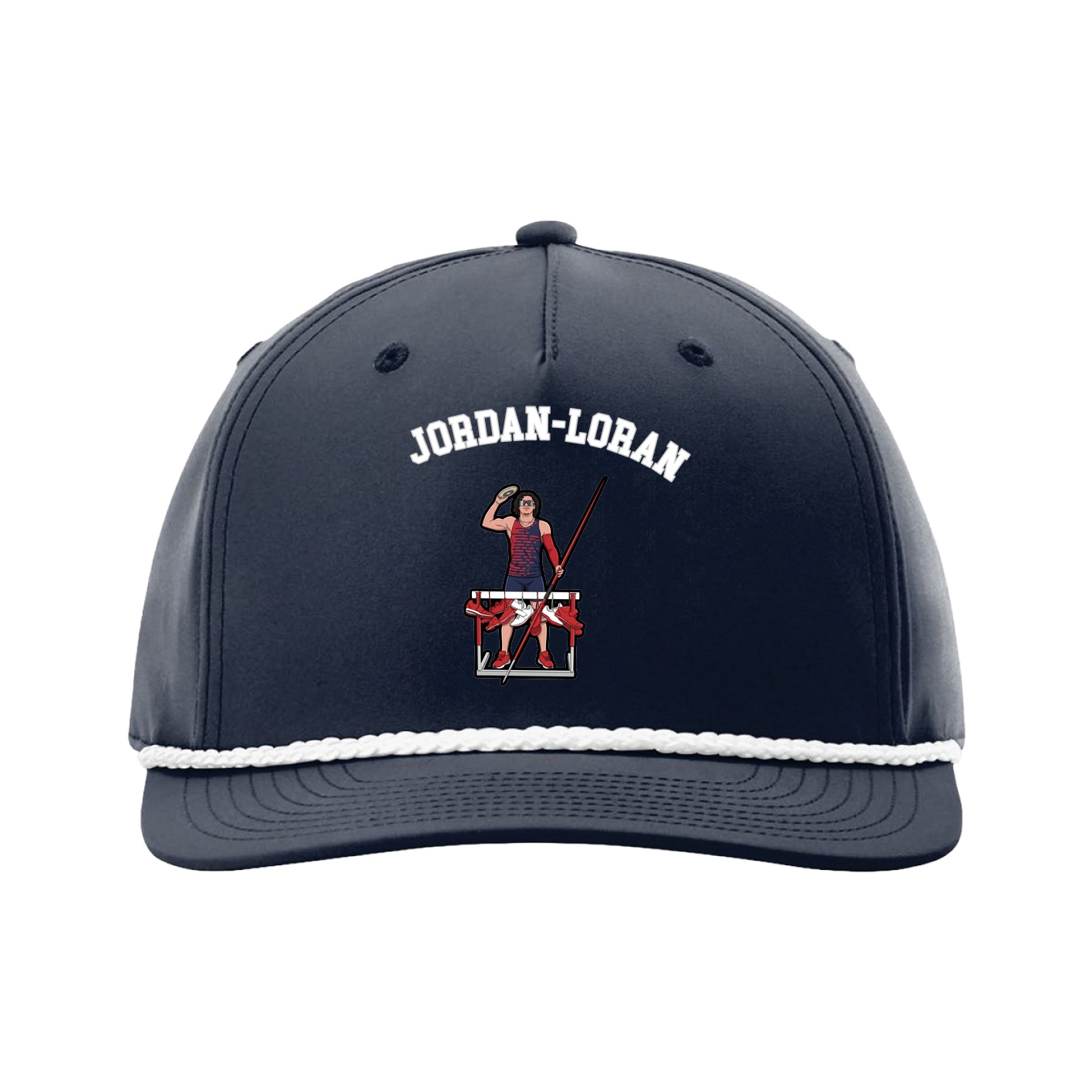 Five-Panel Classic Rope Cap — Shirsey Arch in Navy