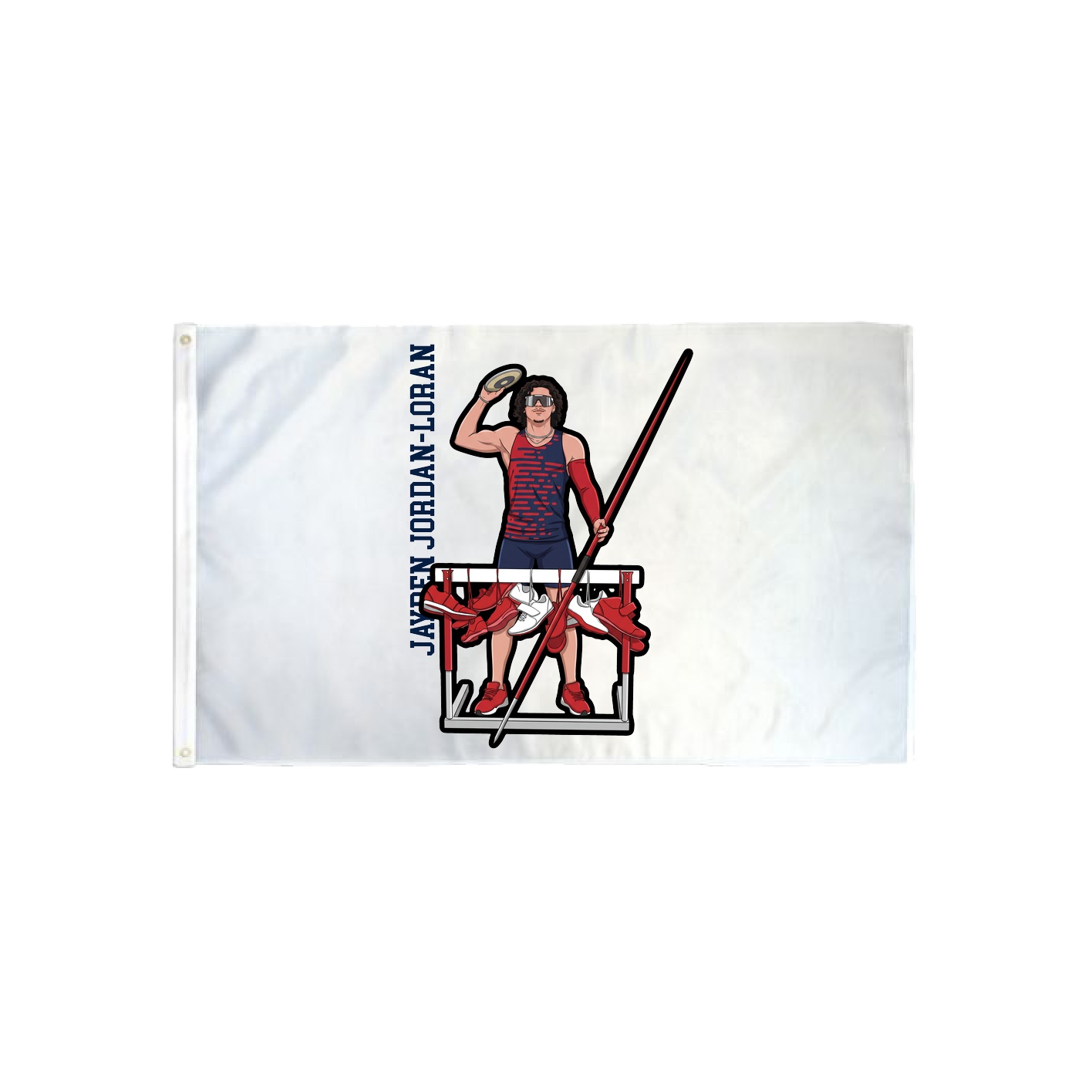 3x5 Flag — Name Vertical in Classic
