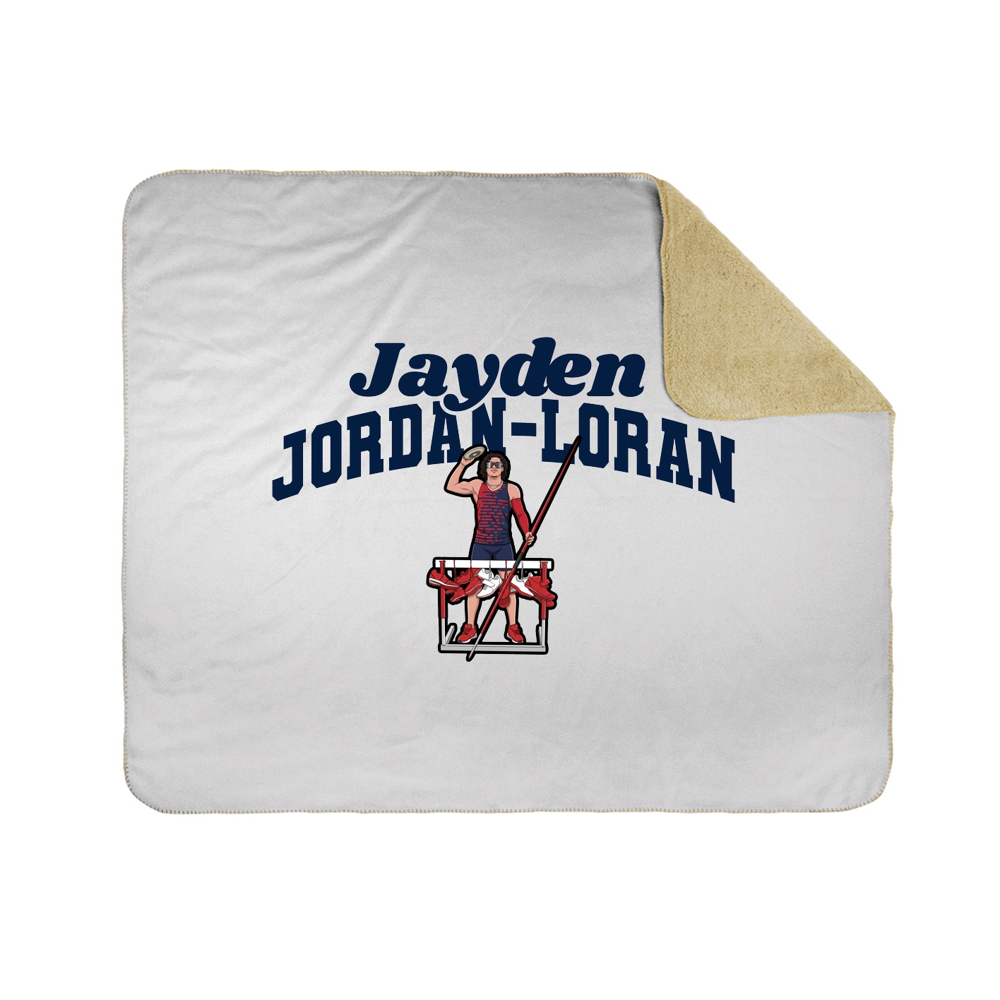 Throw Blanket — Signature Arch in White