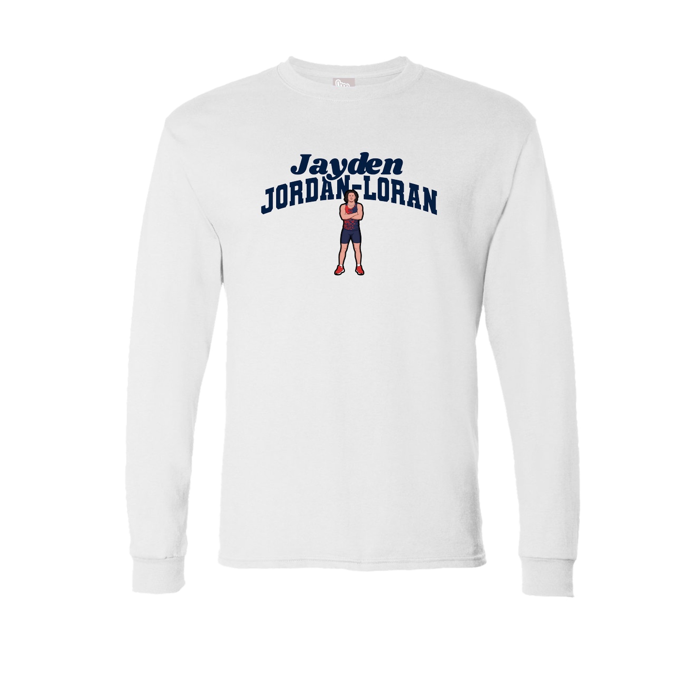 Long Sleeve Tee — Signature Arch in White