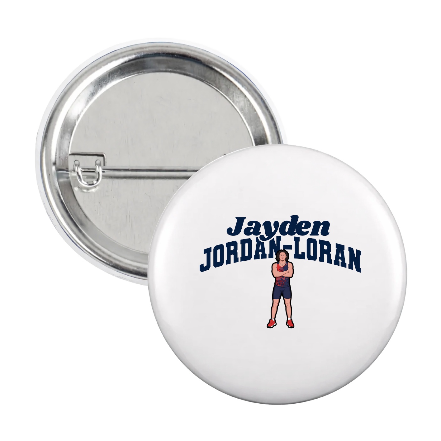 Game Day Button — Signature Arch in White