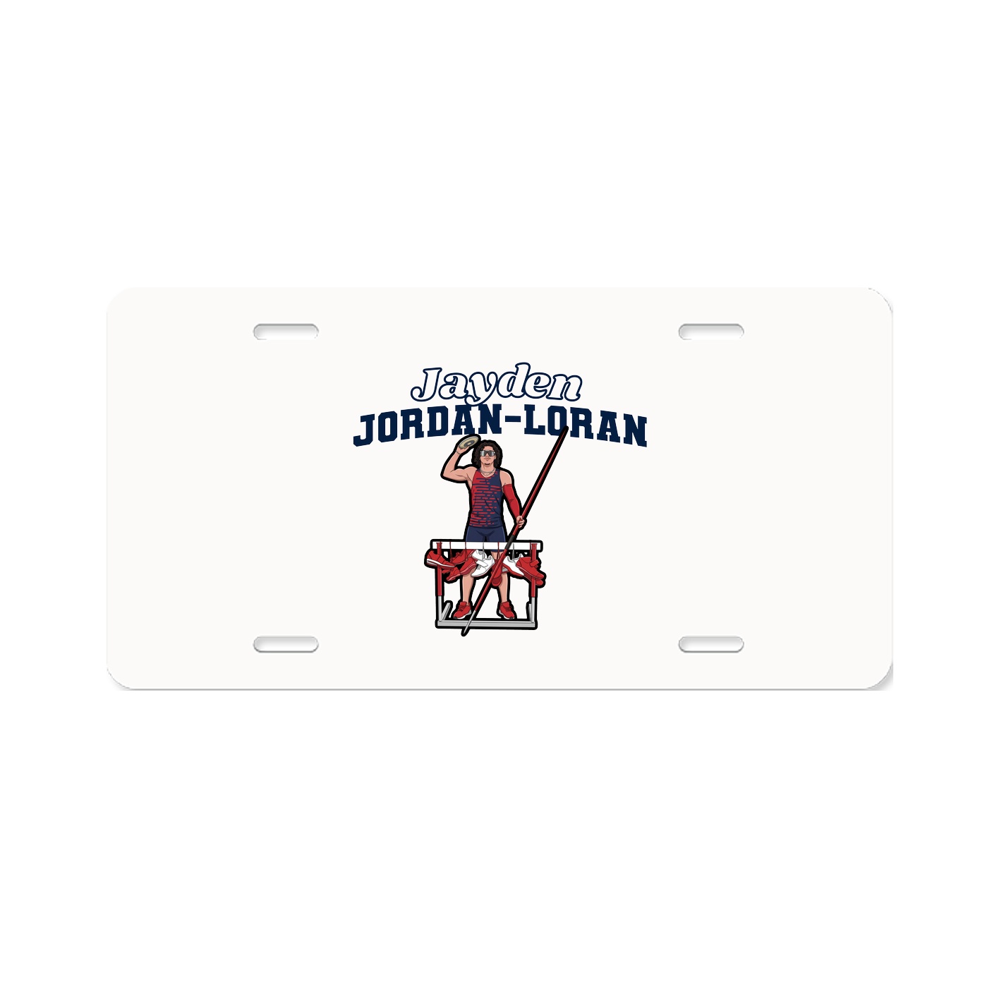 License Plate — Name Arch in Classic
