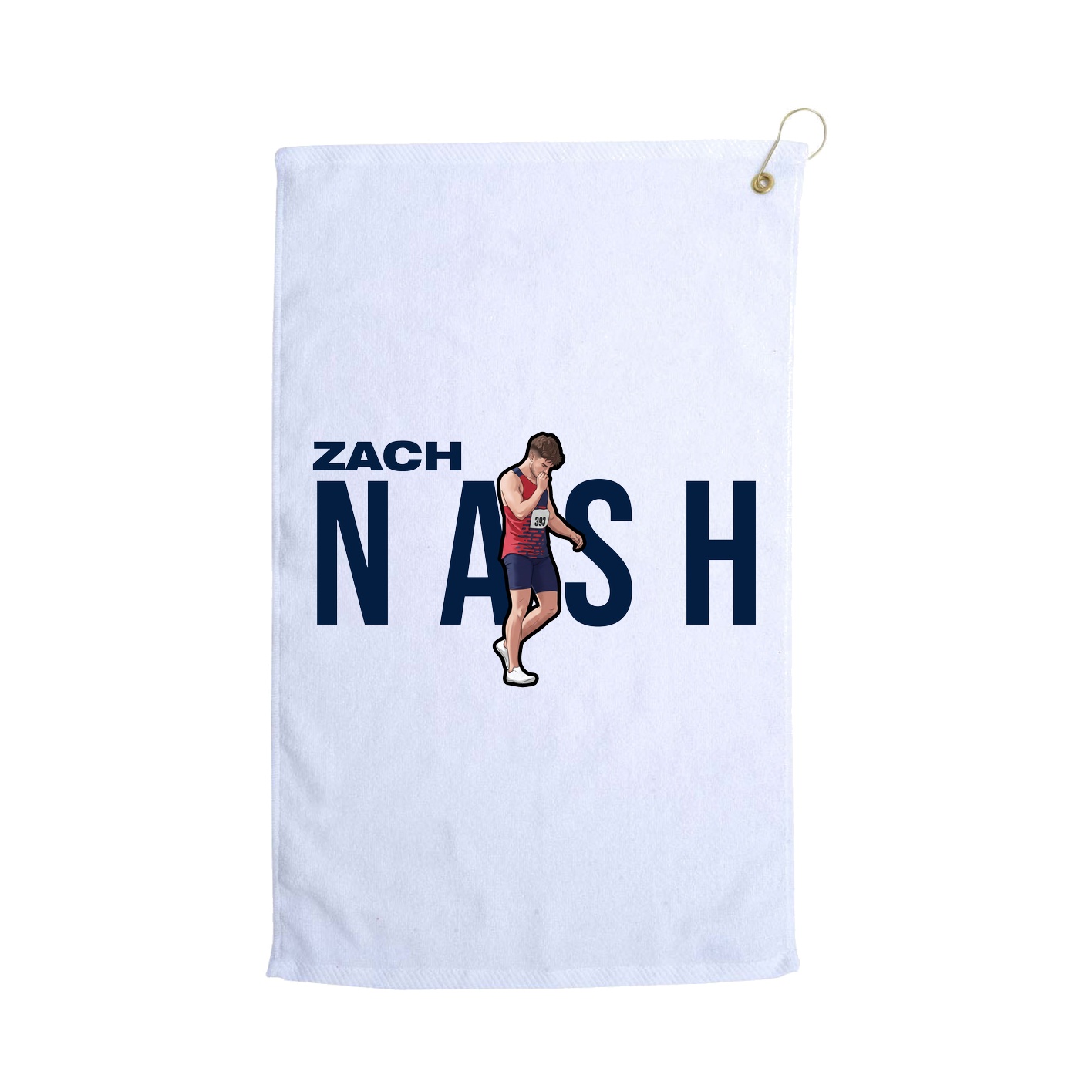 Golf Towel — Player Name in White