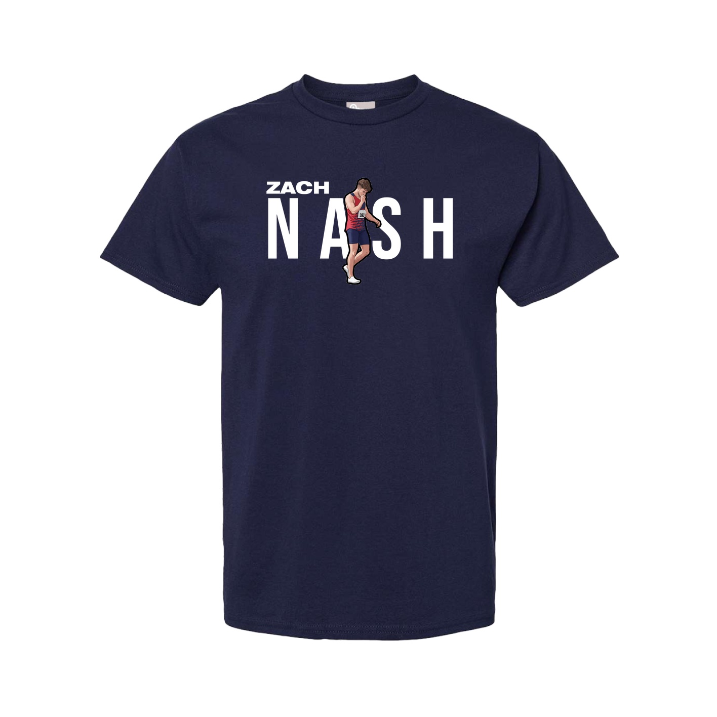 Youth Tee — Player Name in Navy