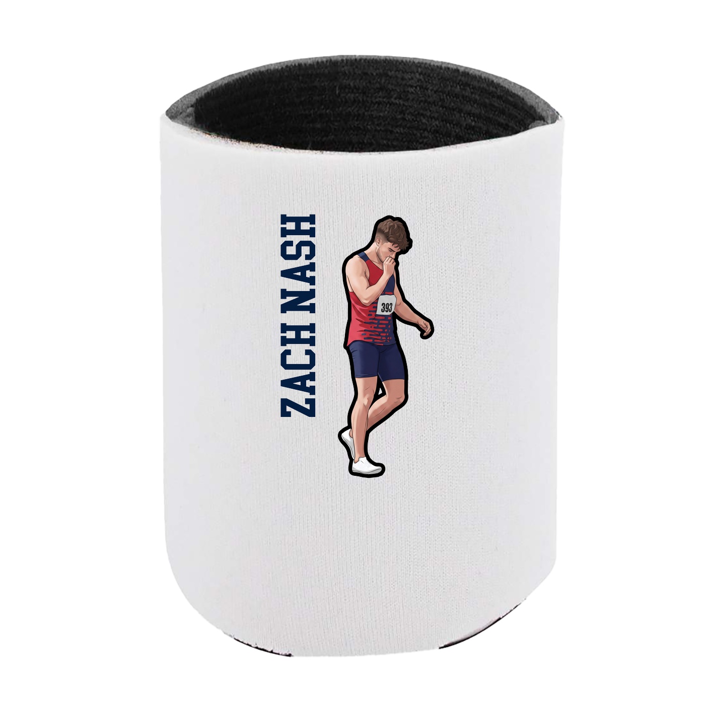 Can Holder — Name Vertical in White
