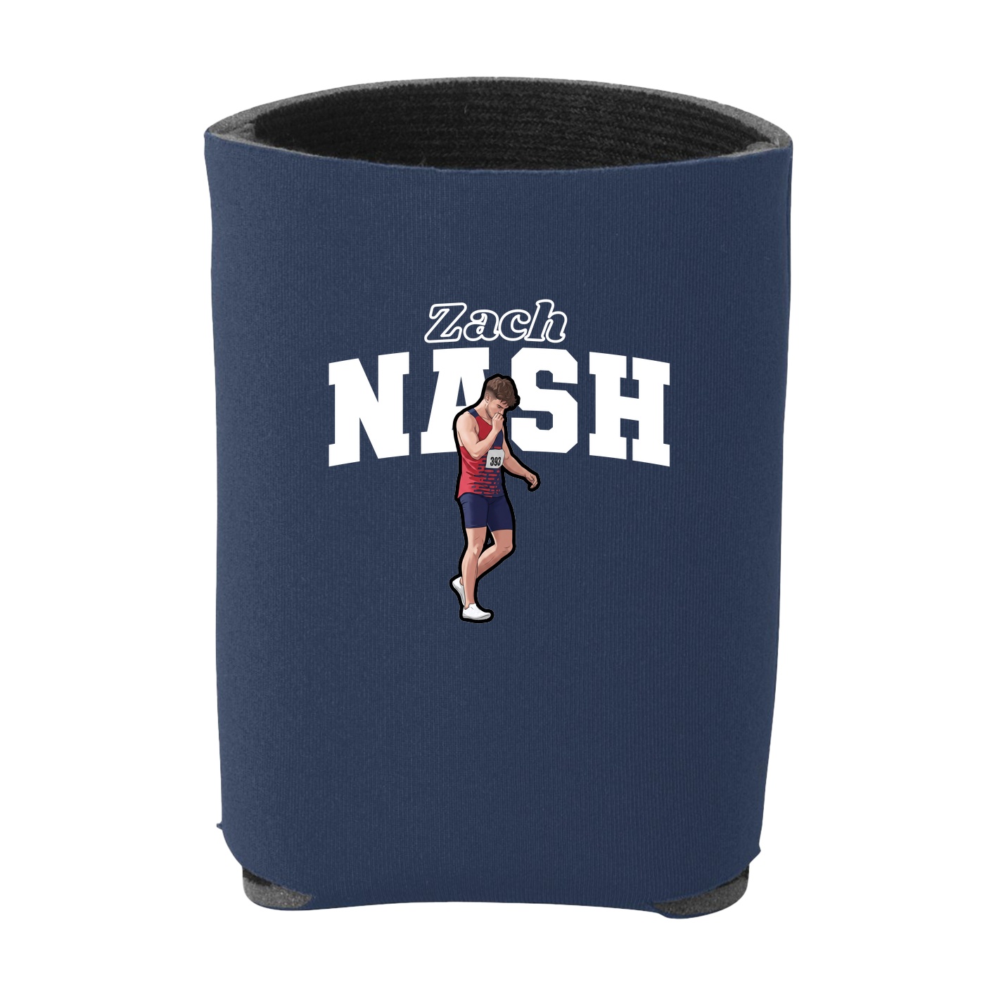 Can Holder — Name Arch in Navy