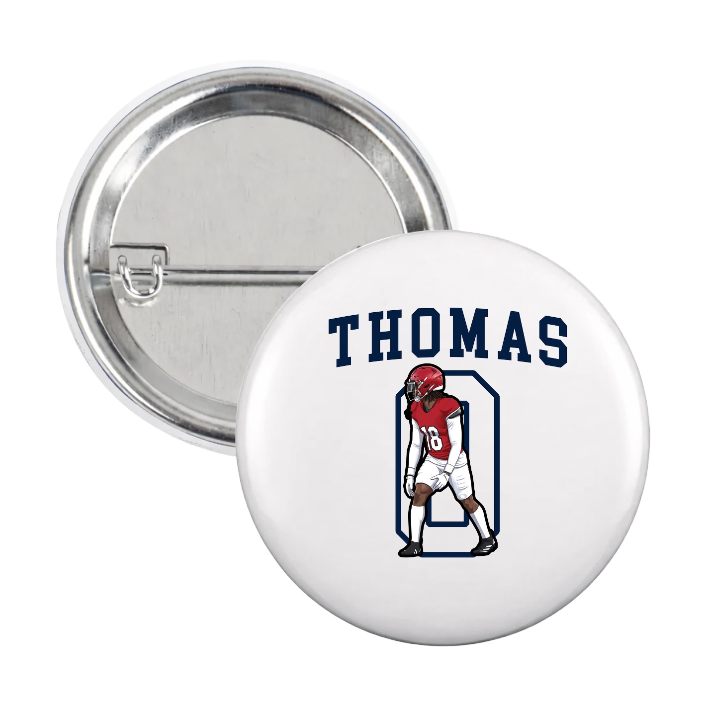 Game Day Button — Shirsey in White