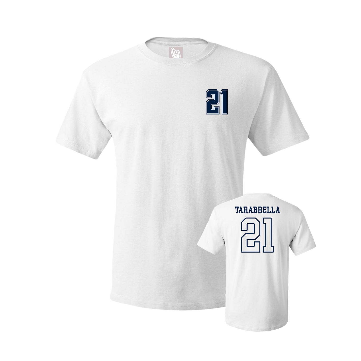 Youth Tee — Chest Back in White