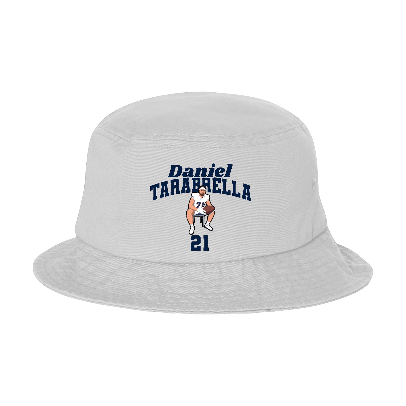 Bucket Cap — Signature Arch in White