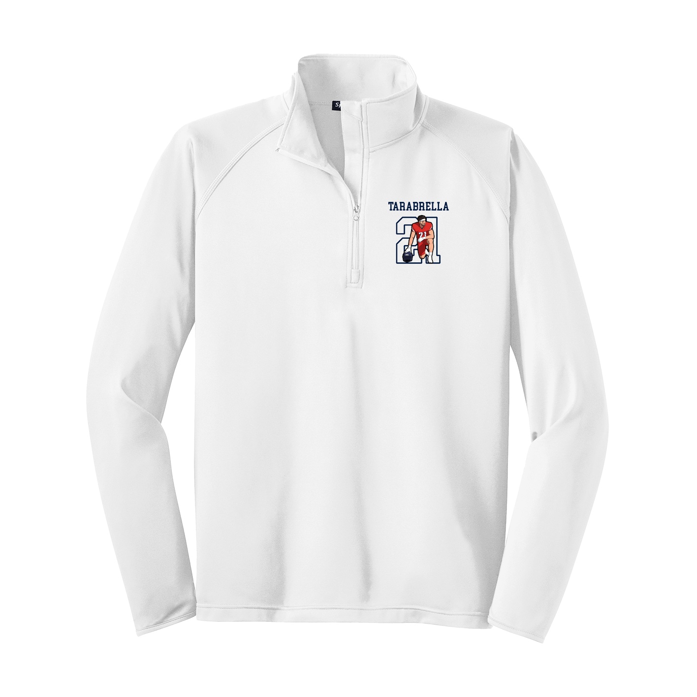 Q-Zip Pullover — Shirsey in White