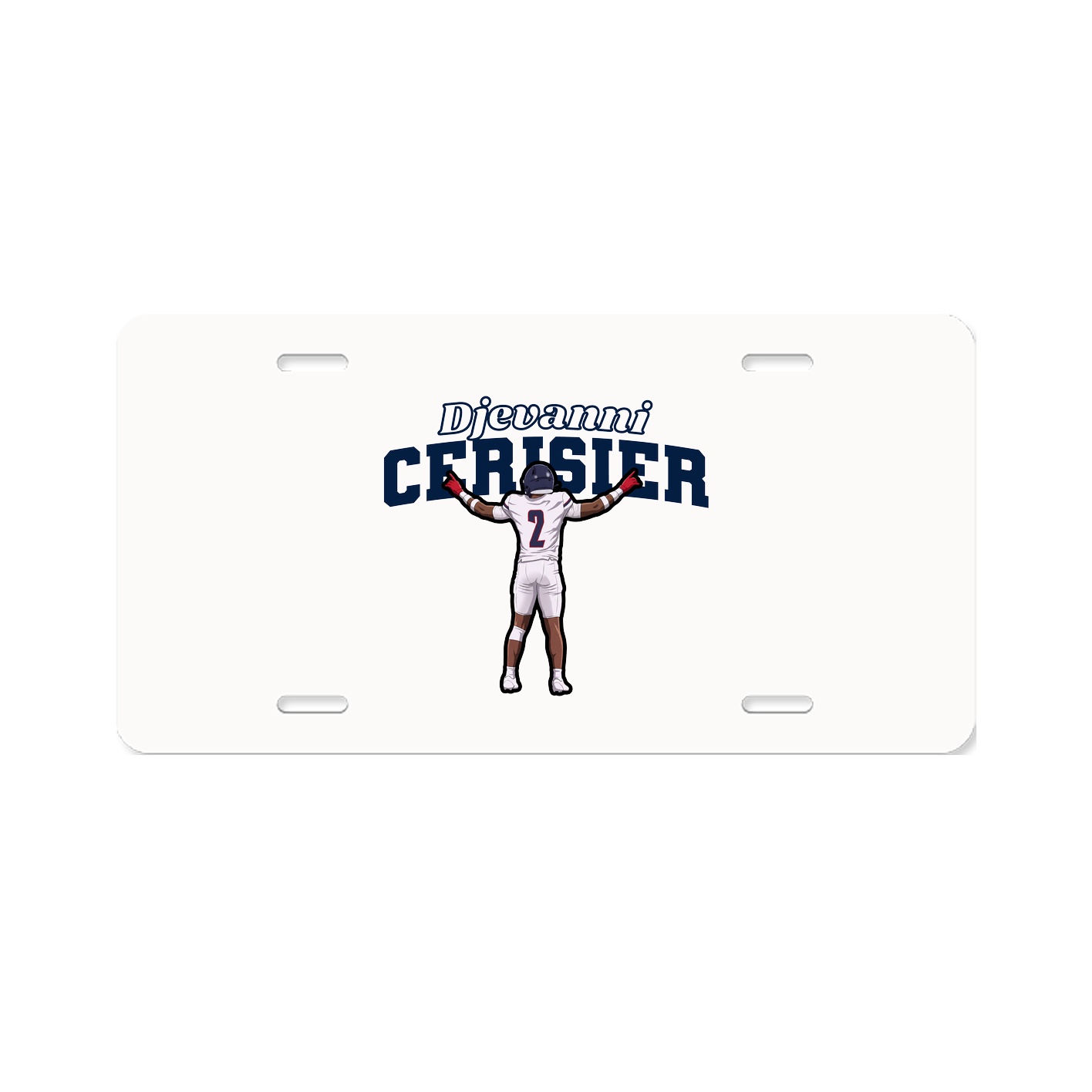 License Plate — Name Arch in Classic