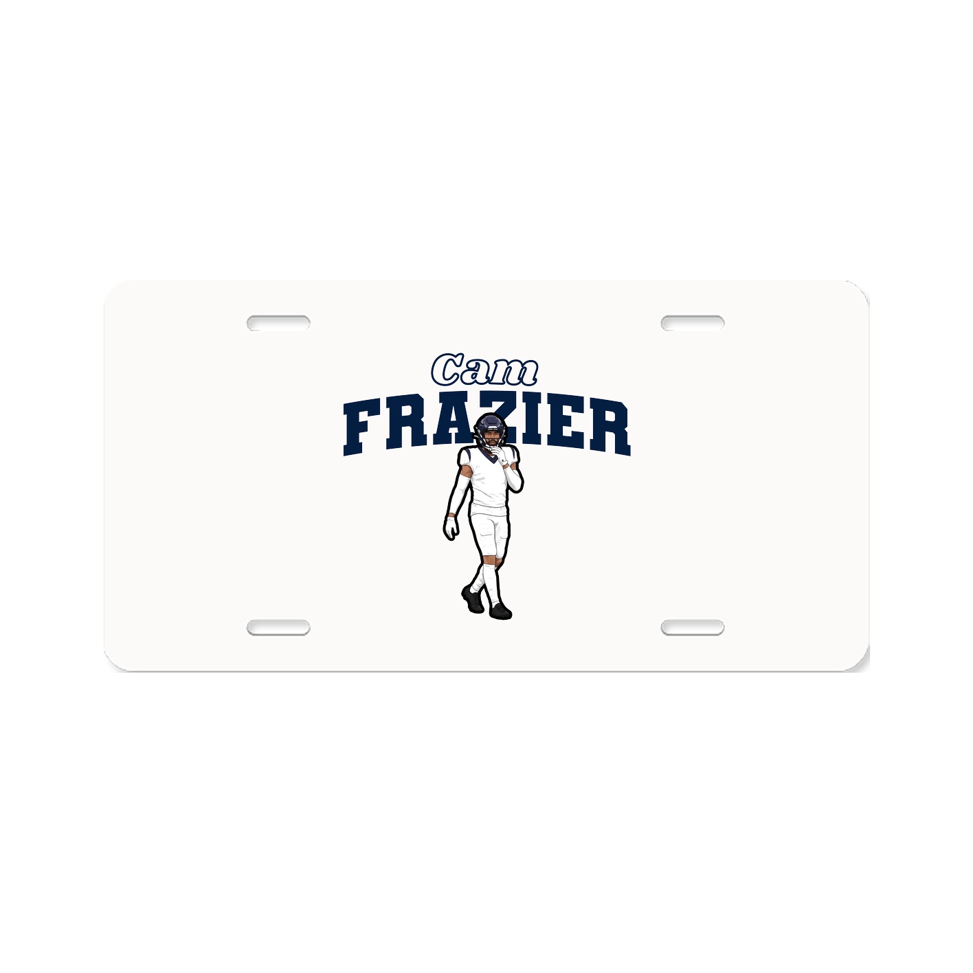 License Plate — Name Arch in Classic