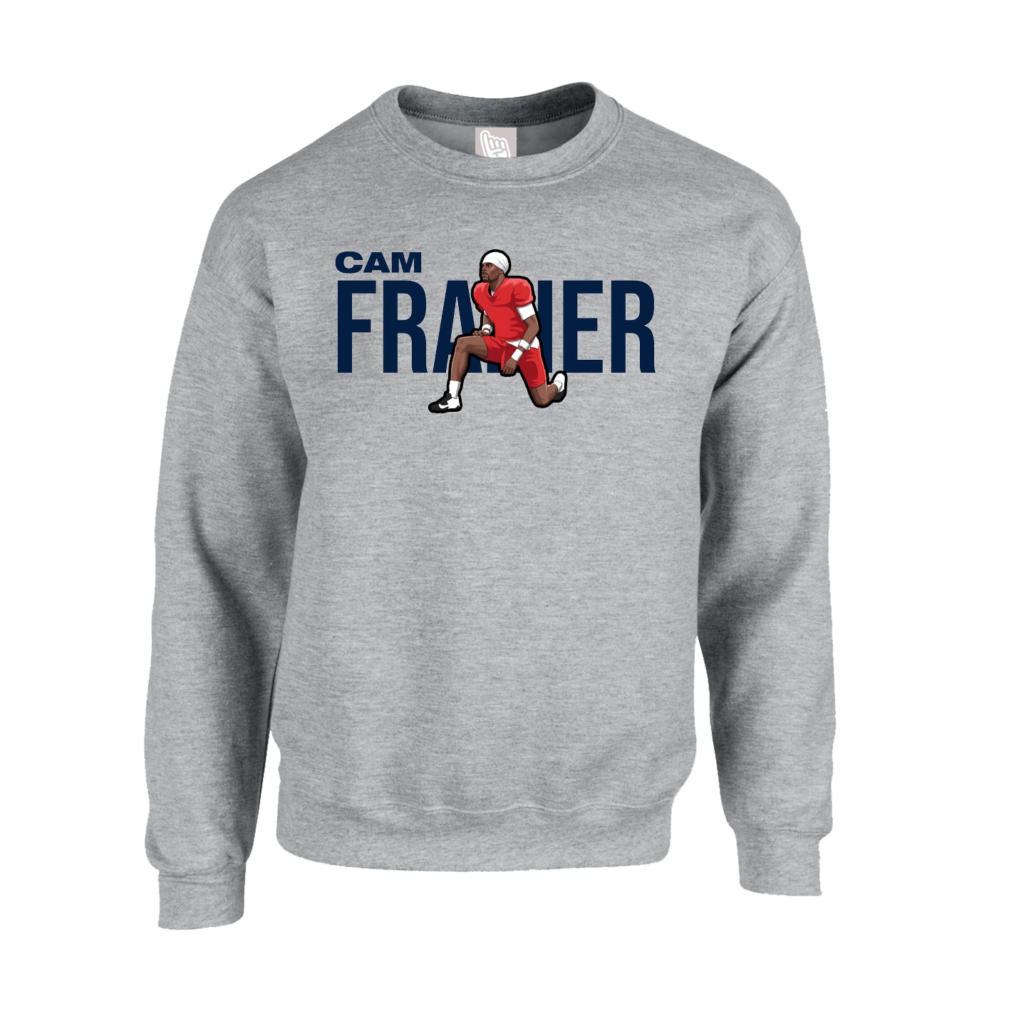 Fleece Crew — Player Name in Grey