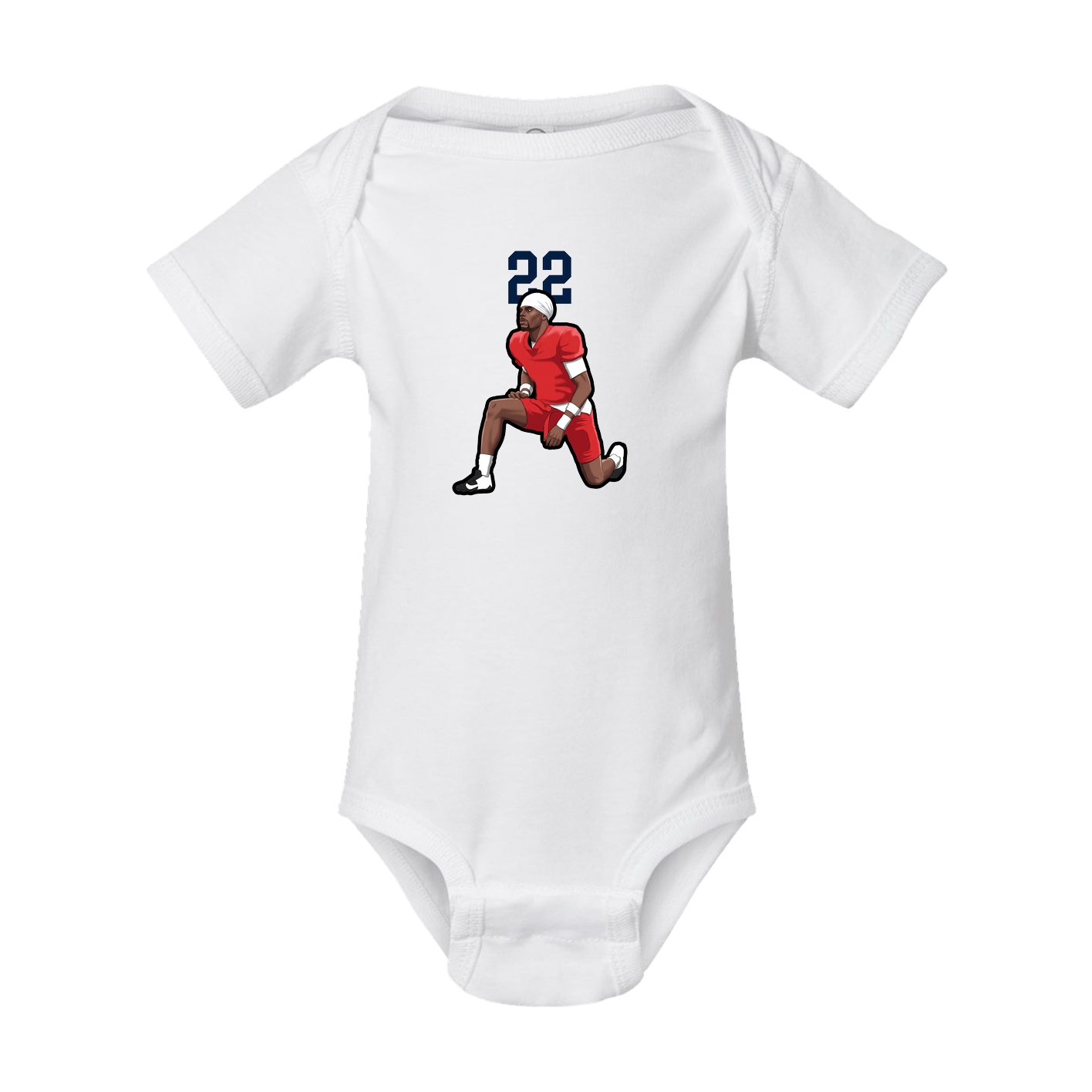 Baby Onesie — Number Top in White