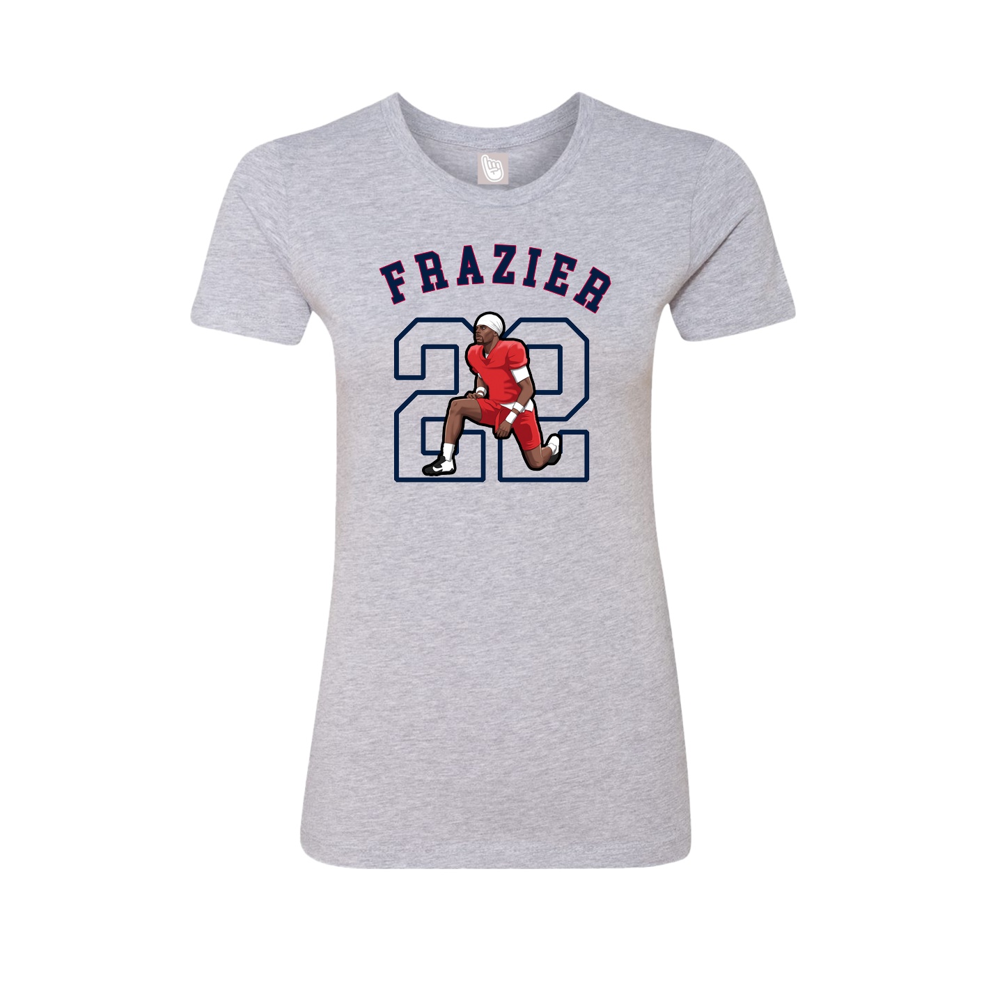 Fitted Women's Tee — Shirsey Arch in Grey