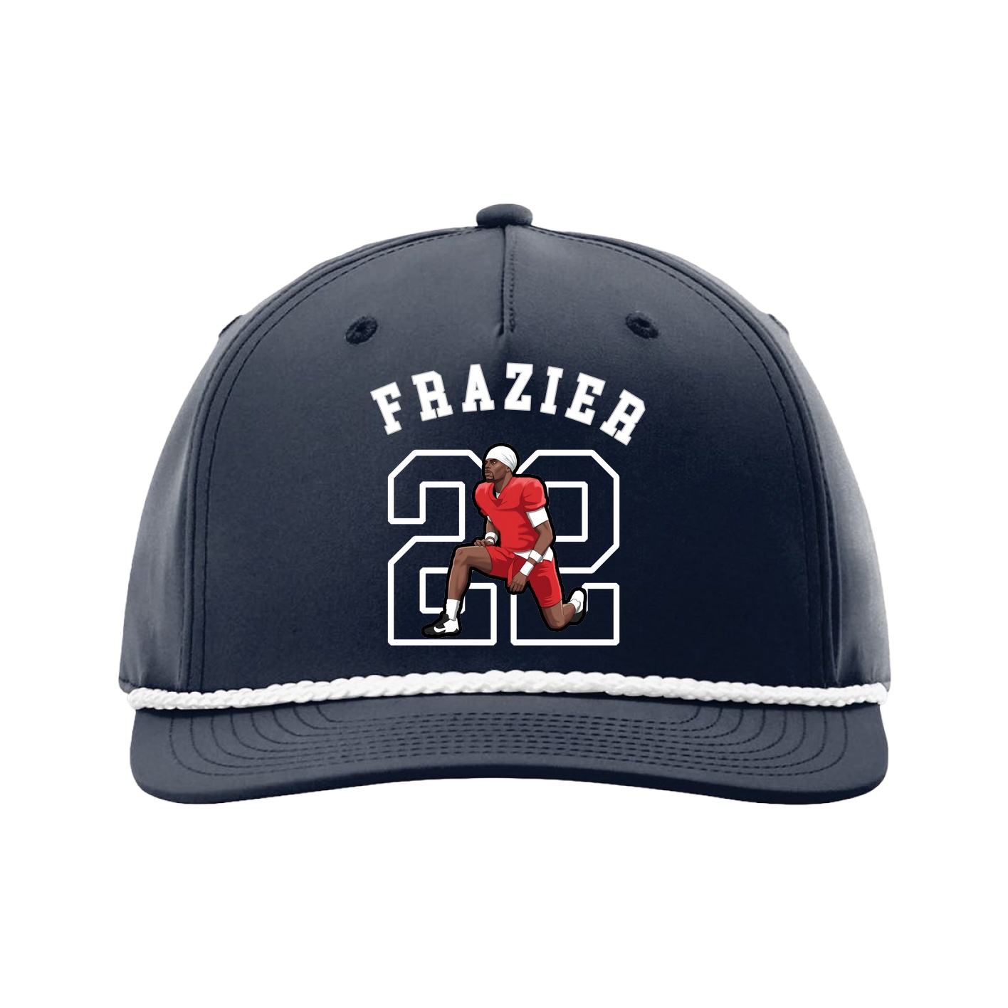Five-Panel Classic Rope Cap — Shirsey Arch in Navy