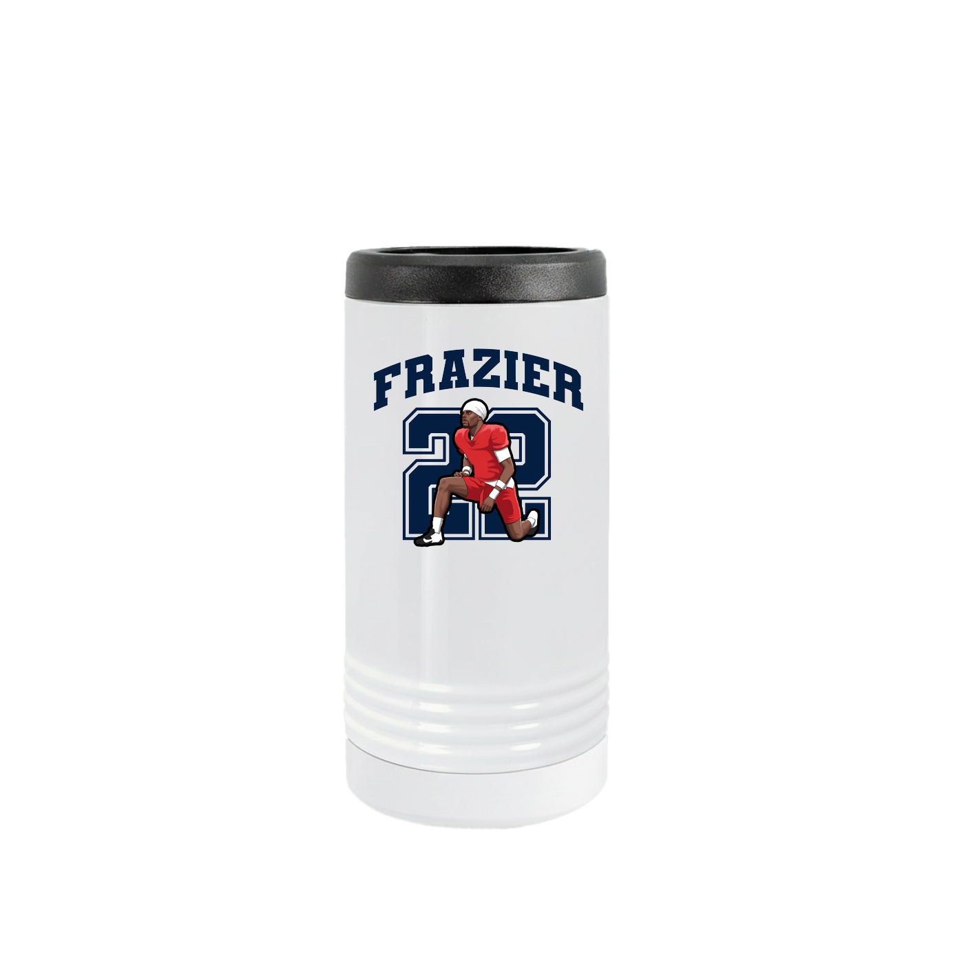 Slim Beverage Holder — Number in White
