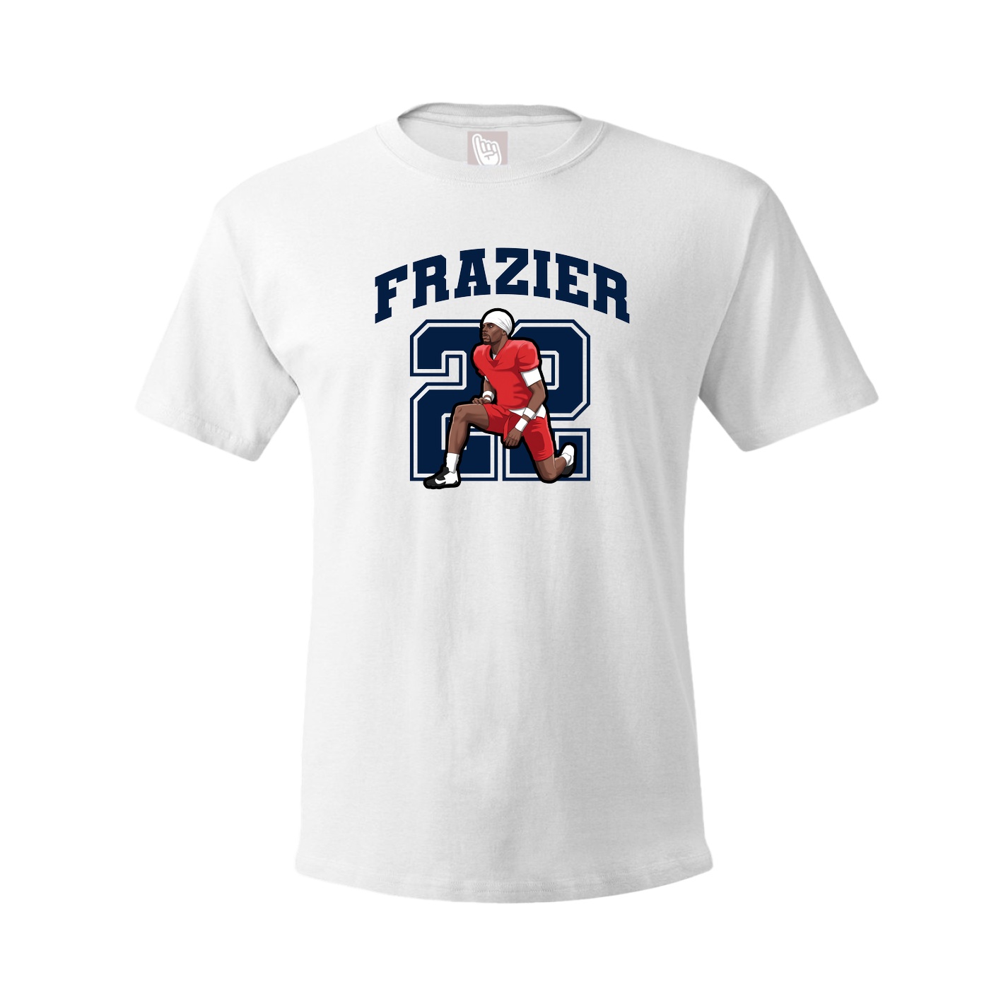 Youth Tee — Number in White