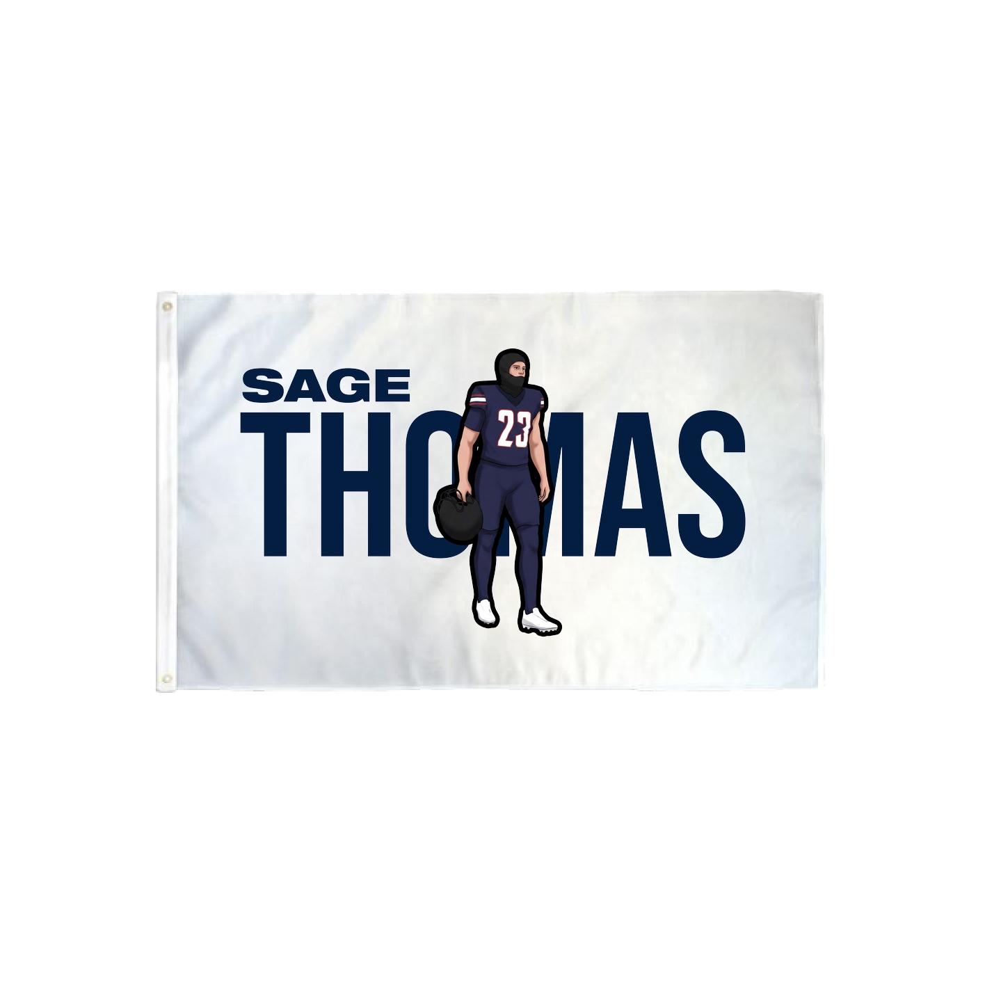 3x5 Flag — Player Name in Classic