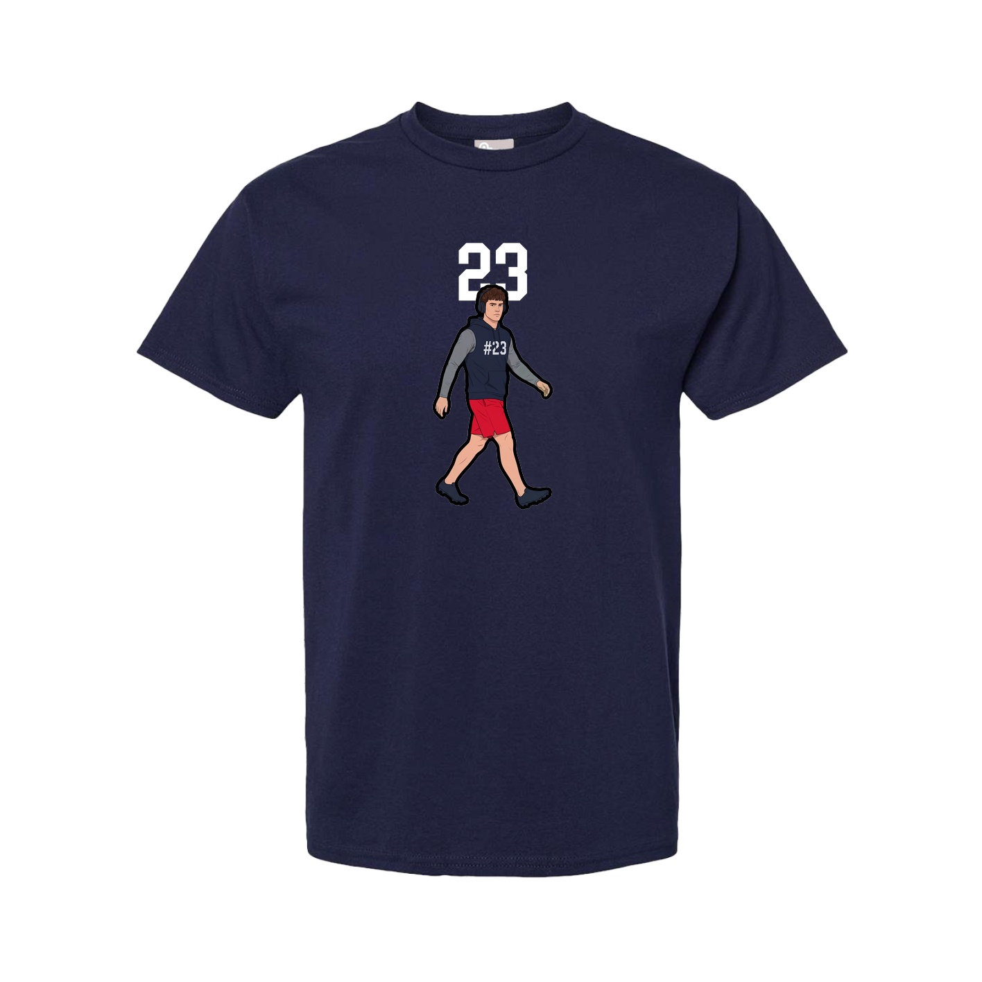 Youth Tee — Number Top in Navy