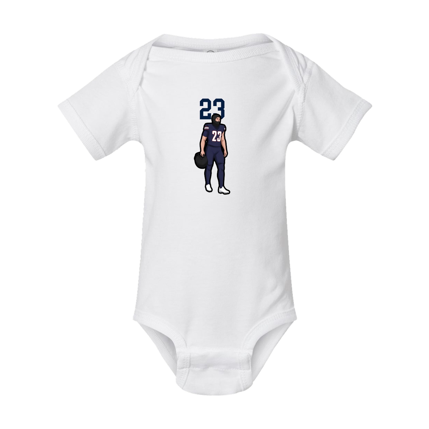 Baby Onesie — Number Top in White