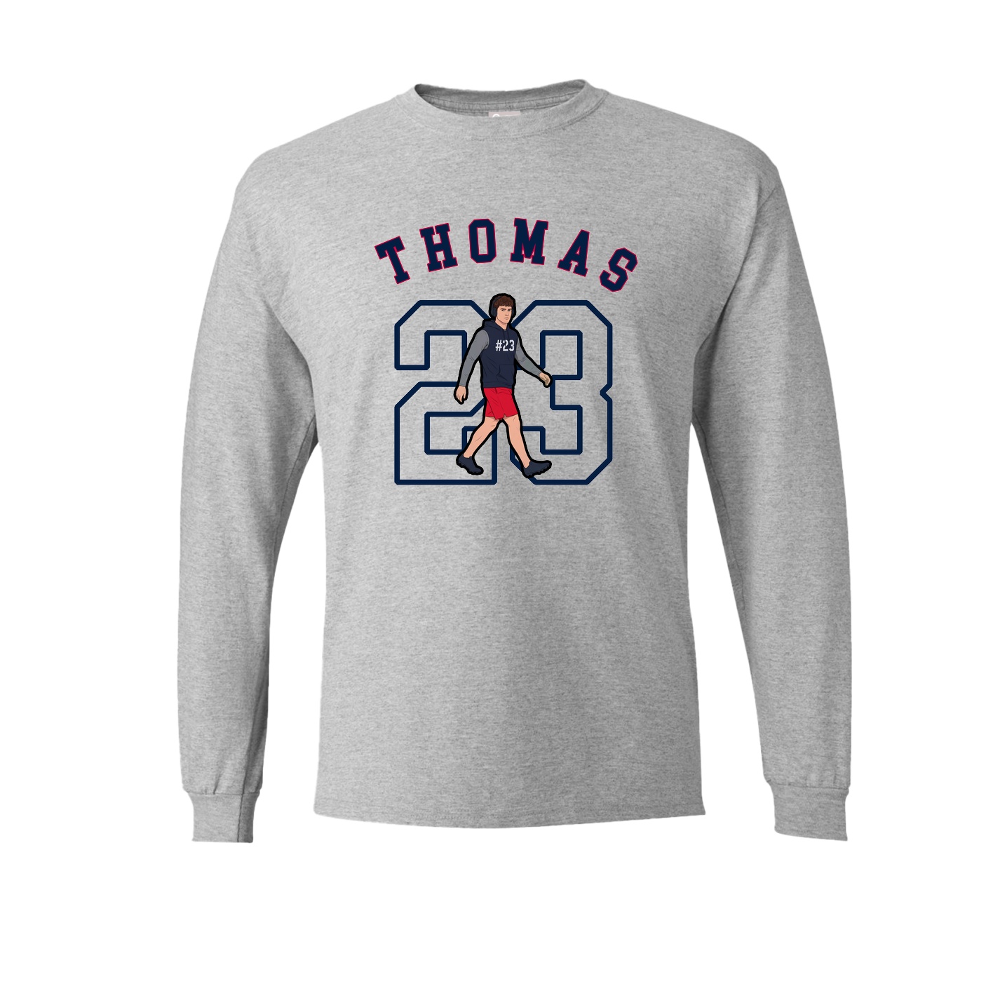 Long Sleeve Tee — Shirsey Arch in Grey
