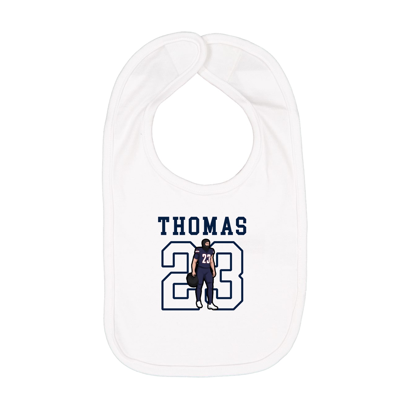 Infant Bib — Shirsey in White