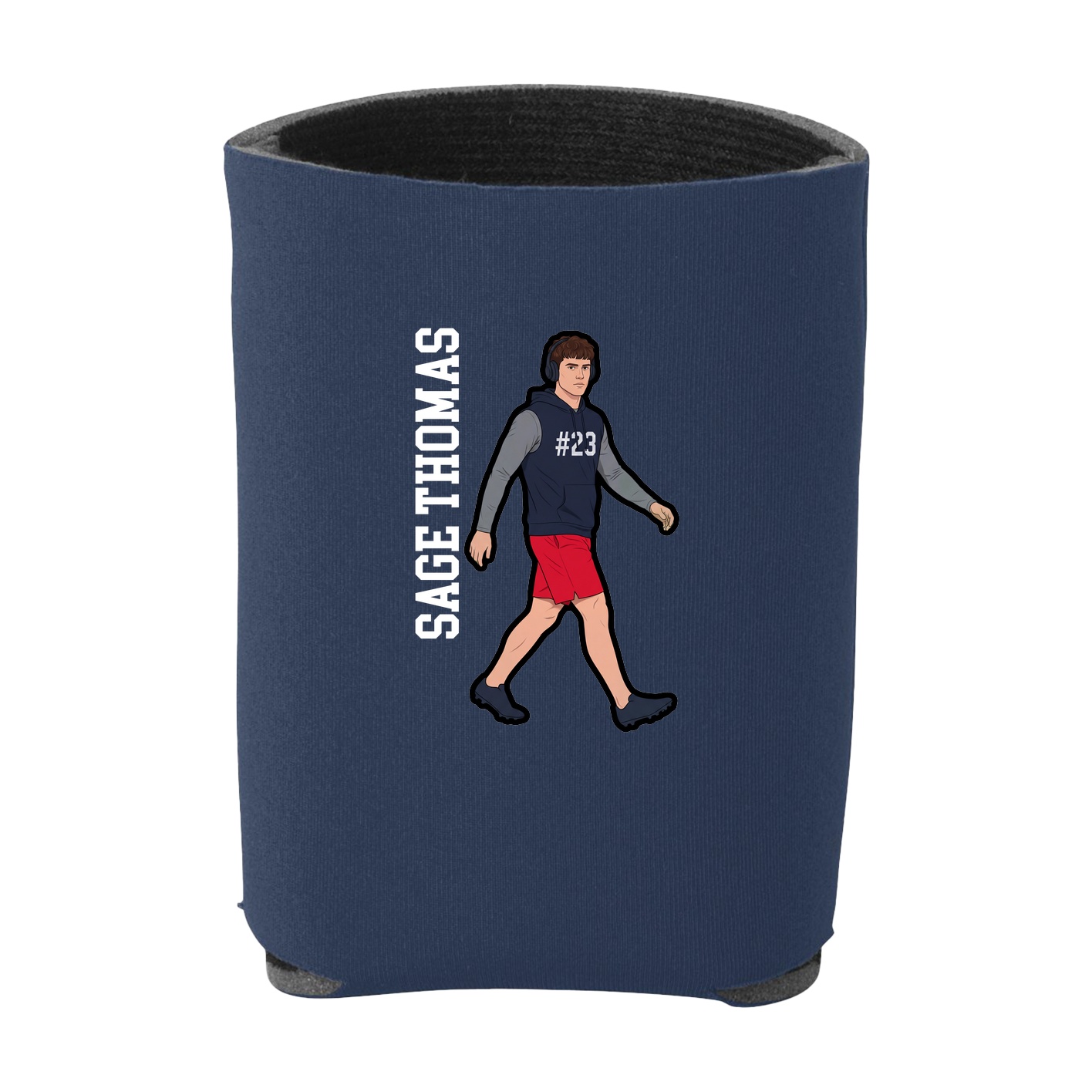 Can Holder — Name Vertical in Navy