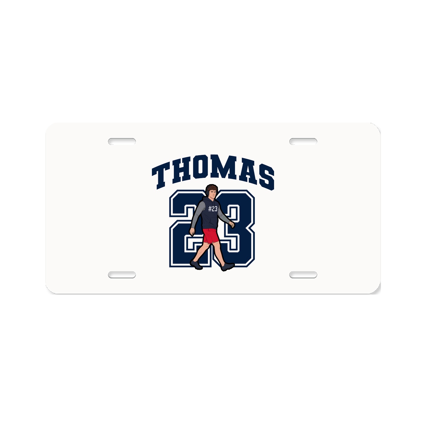 License Plate — Number in Classic